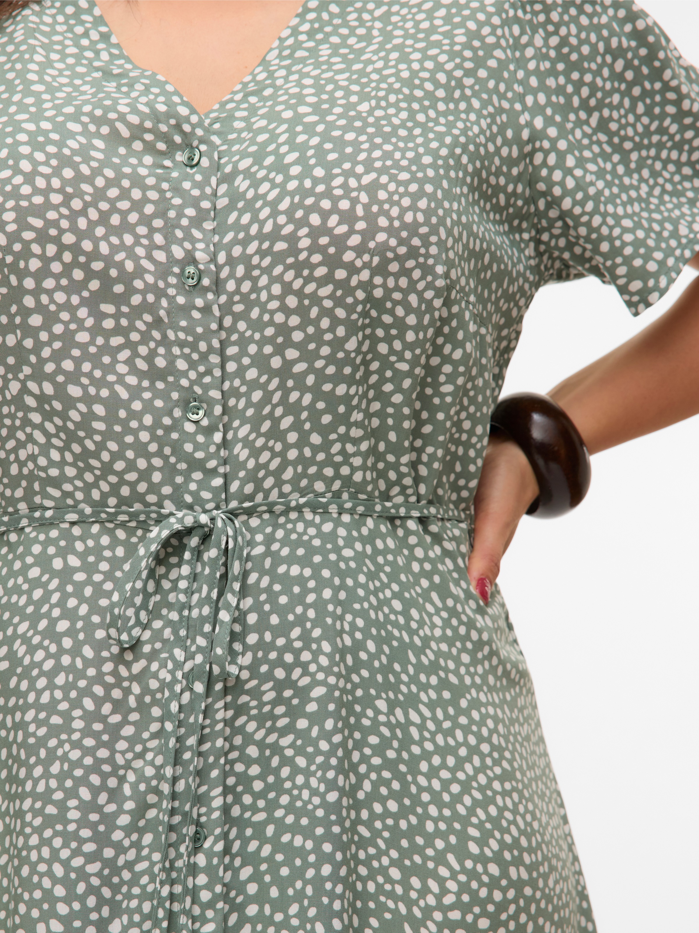 Vero Moda Curve Minikleid "VMCALBA SS SHORT DRESS WVN NOOS CUR" Viskose, re günstig online kaufen