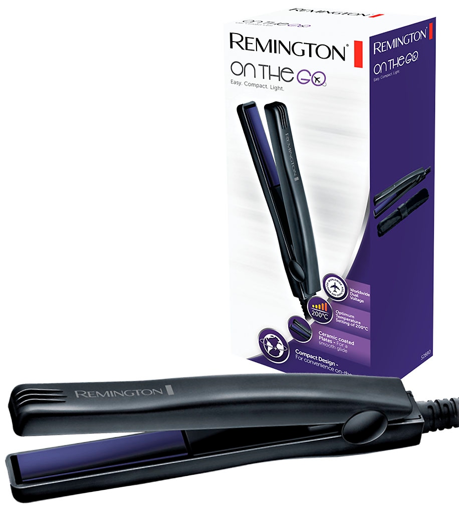 Remington Mini-Reiseglätteisen »S2880«, Keramik-Beschichtung, Mini-Reise-Haarglätter, On The Go, Frauen & Männer Haarstyling