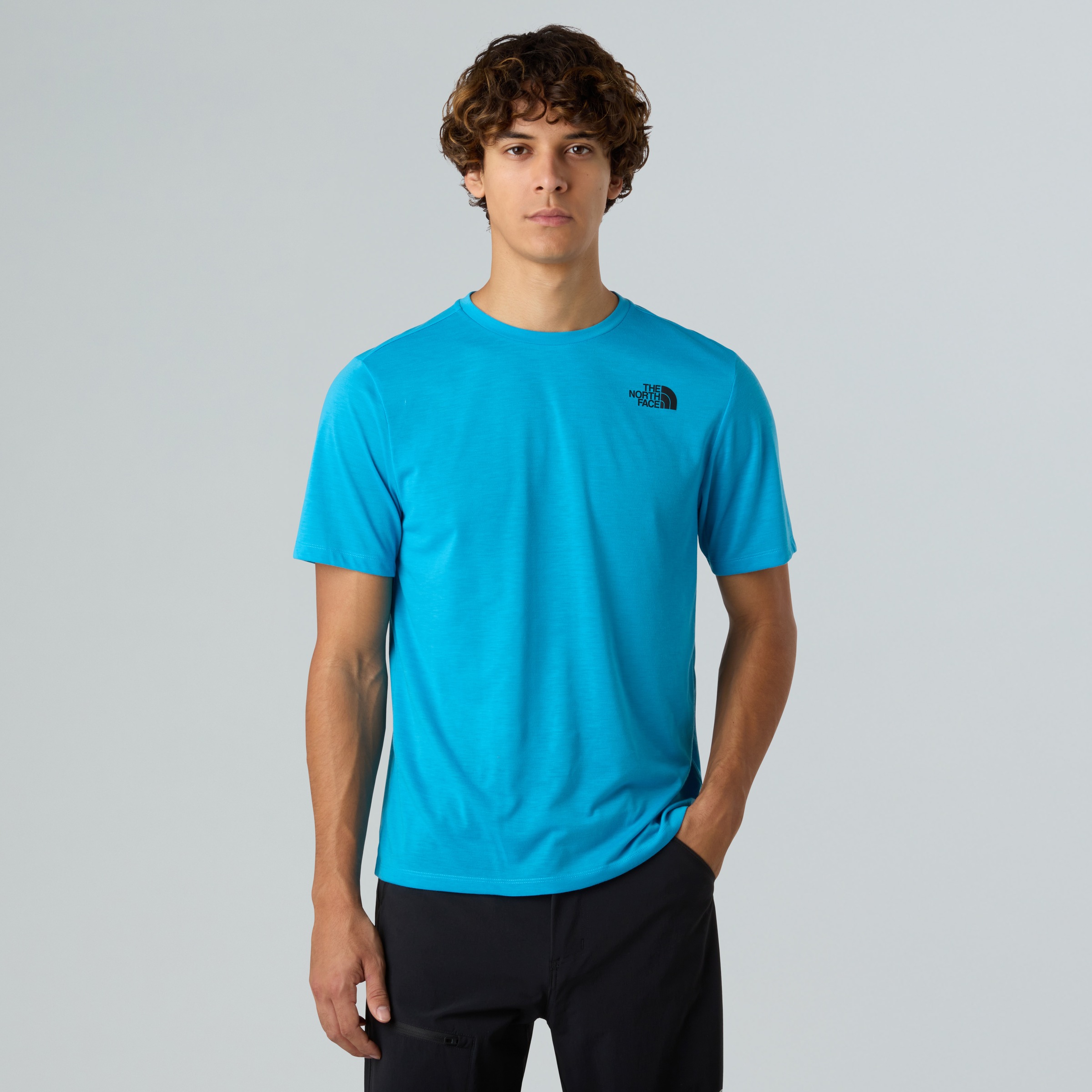 THE NORTH FACE Herren T-Shirt "Foundation Mountain Faces T-Shirt für Herren", blau, Gr. XXL, Obermaterial: 100% Polyester, Shirts, sportlicher