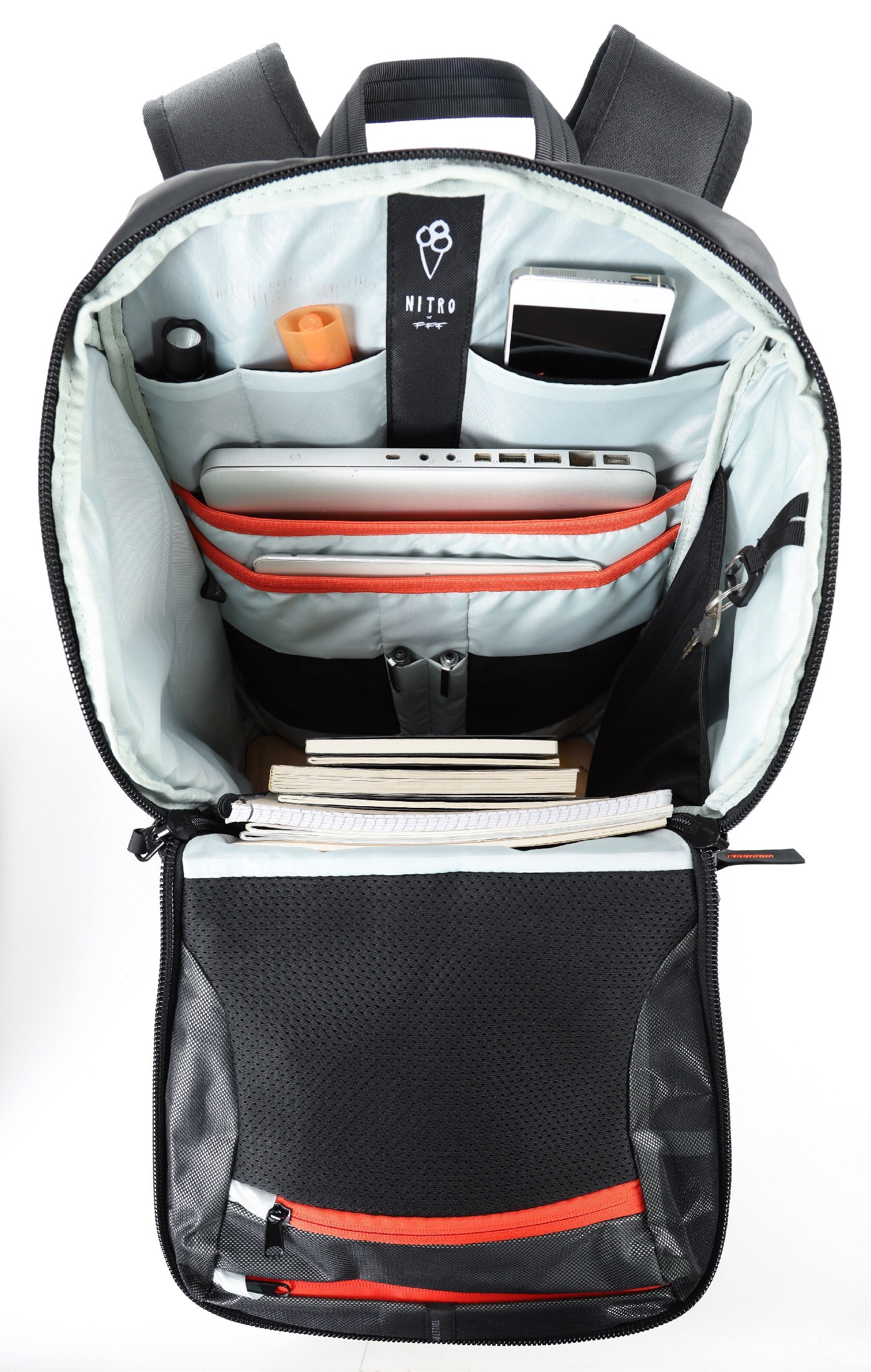 NITRO Laptoprucksack »NIKURO TRAVELER, fff black«, Reisetasche, Travel Bag, Alltagsrucksack, Daypack