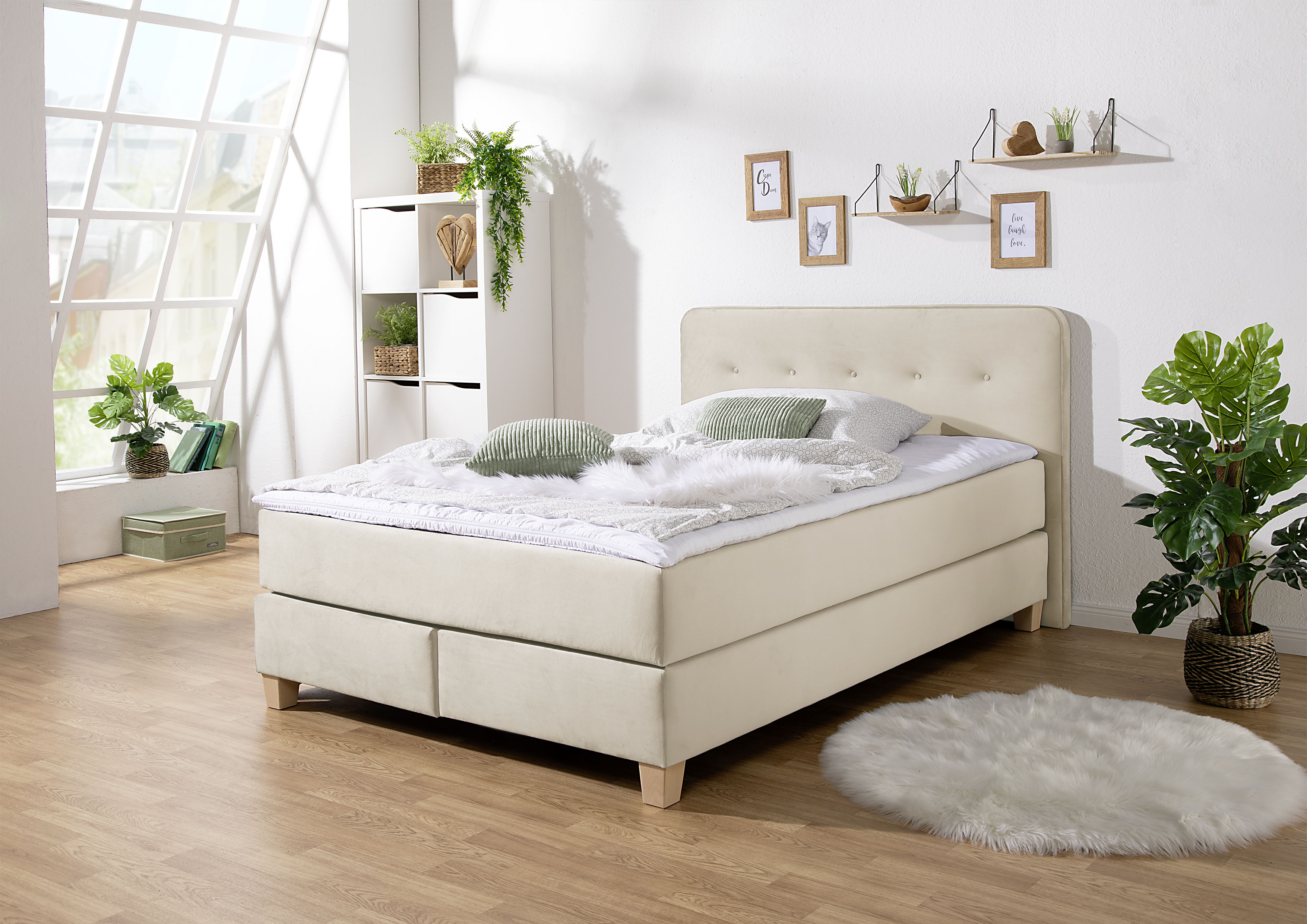 Home affaire "Fargo" in Überlänge 220 cm, mit Topper, 3 Ausführungen, 4, Breiten