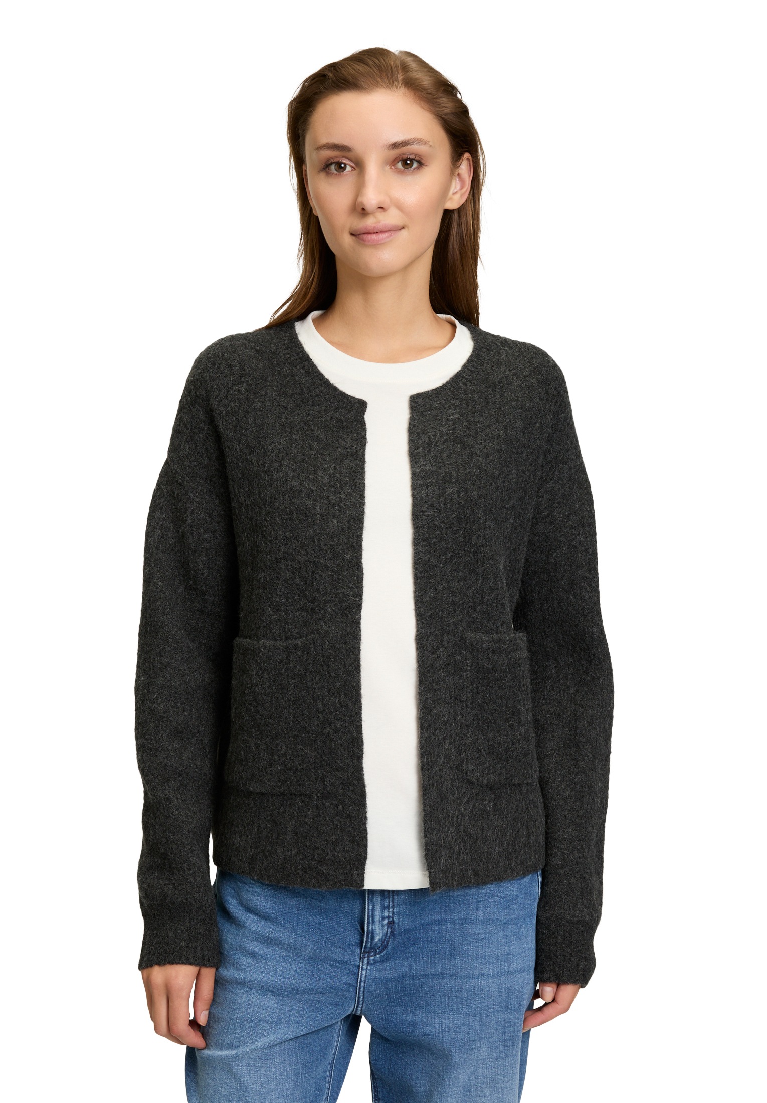 Cartoon Strickjacke "Cartoon Damen Strick-Cardigan mit Taschen", Struktur günstig online kaufen