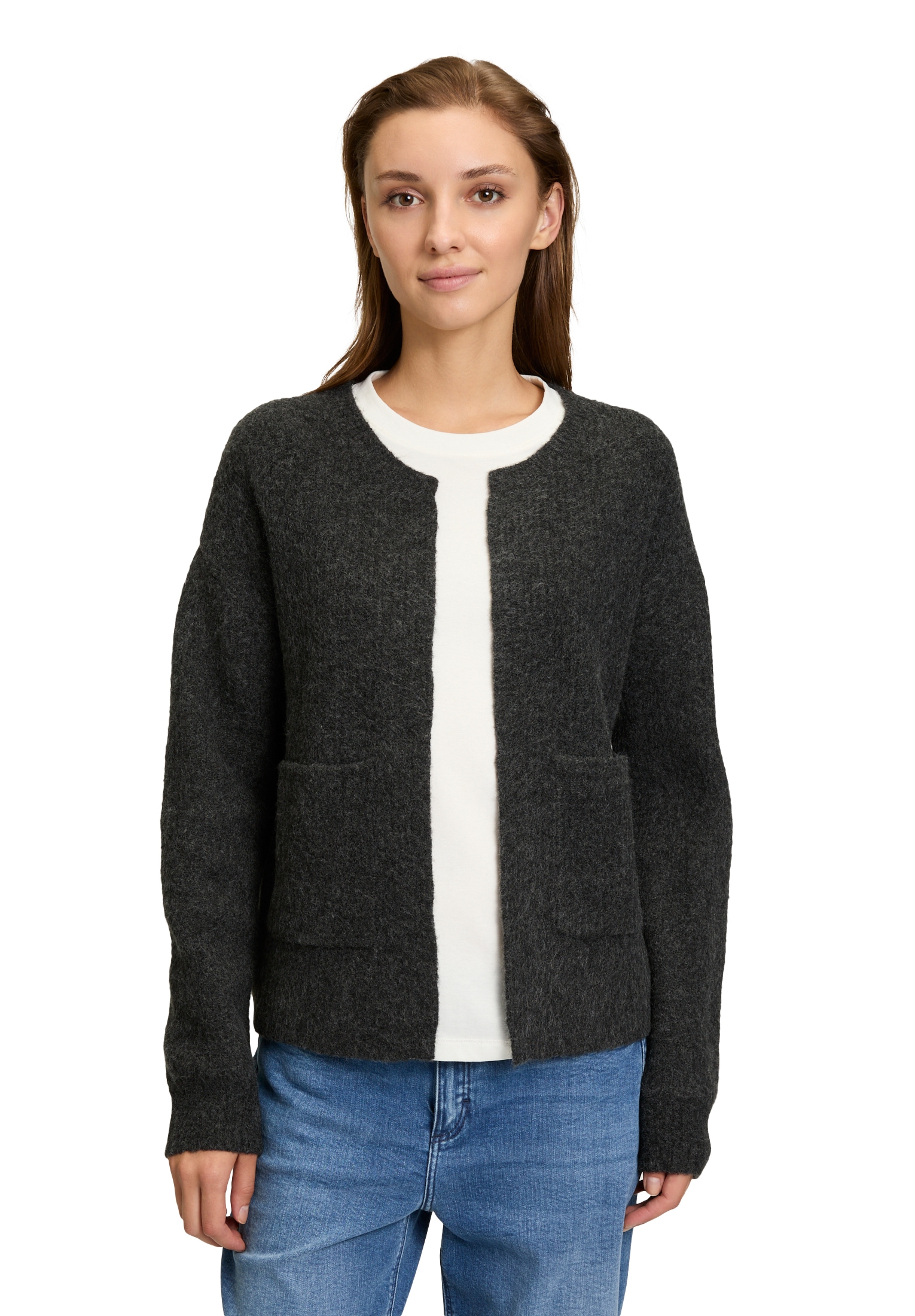 Cartoon Strickjacke "Damen Strick-Cardigan mit Taschen" 1 Stk. tlg. Struktu günstig online kaufen