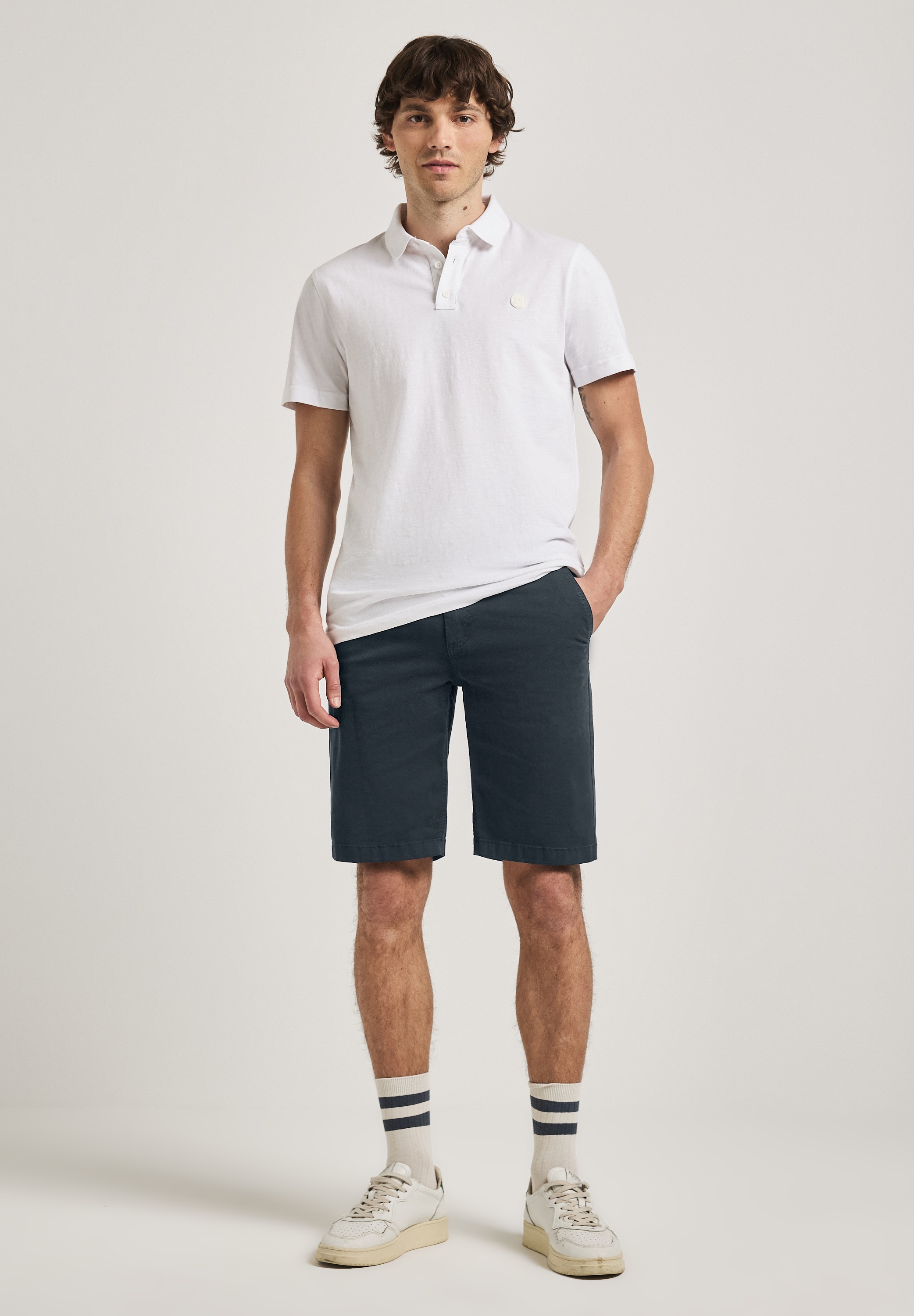 STREET ONE MEN Shorts, aus Baumwolle mit Stretchanteil