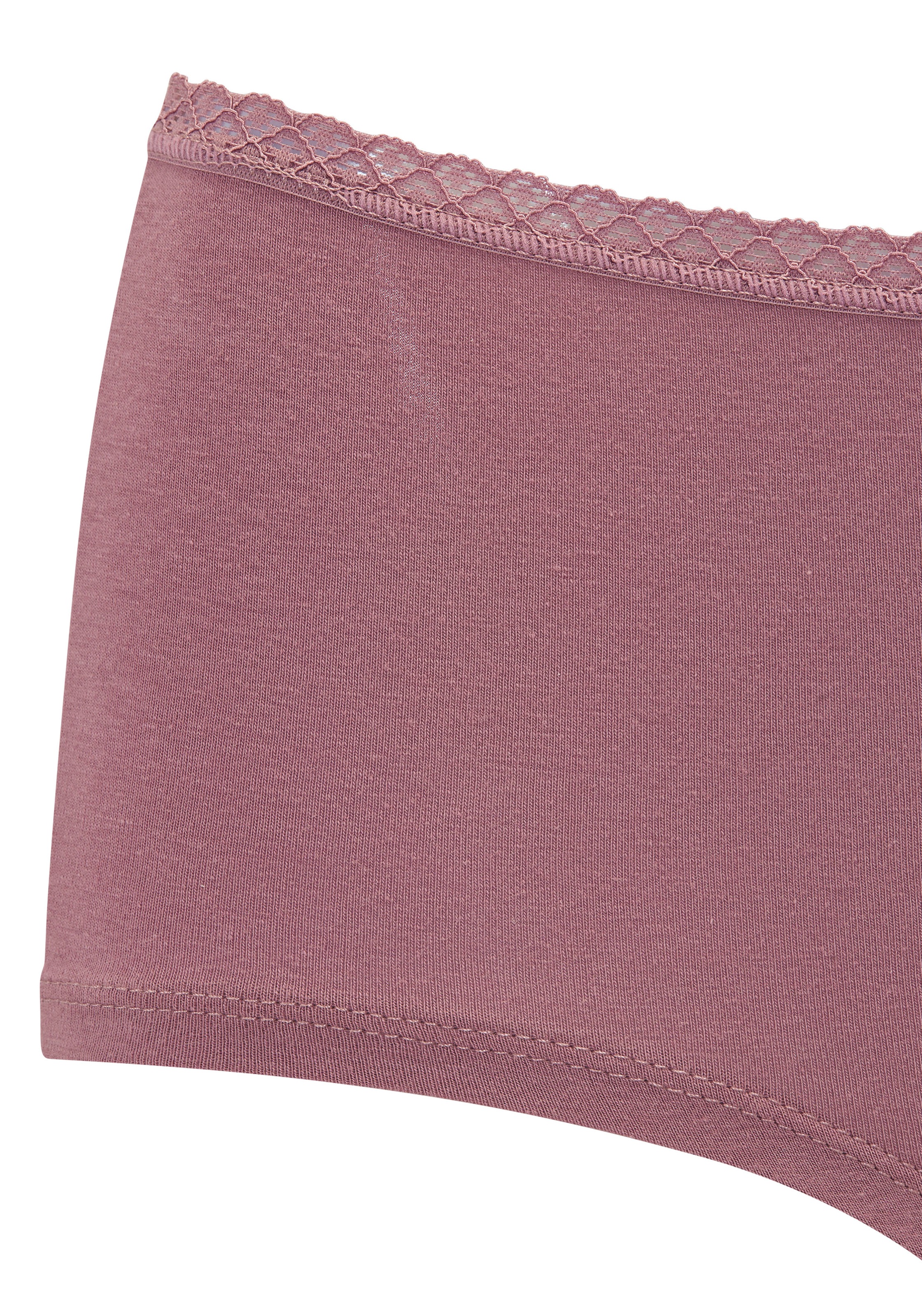 Vivance Panty, (7er-Pack), aus weicher Baumwollqualität mit feiner Spitzeneinfassung