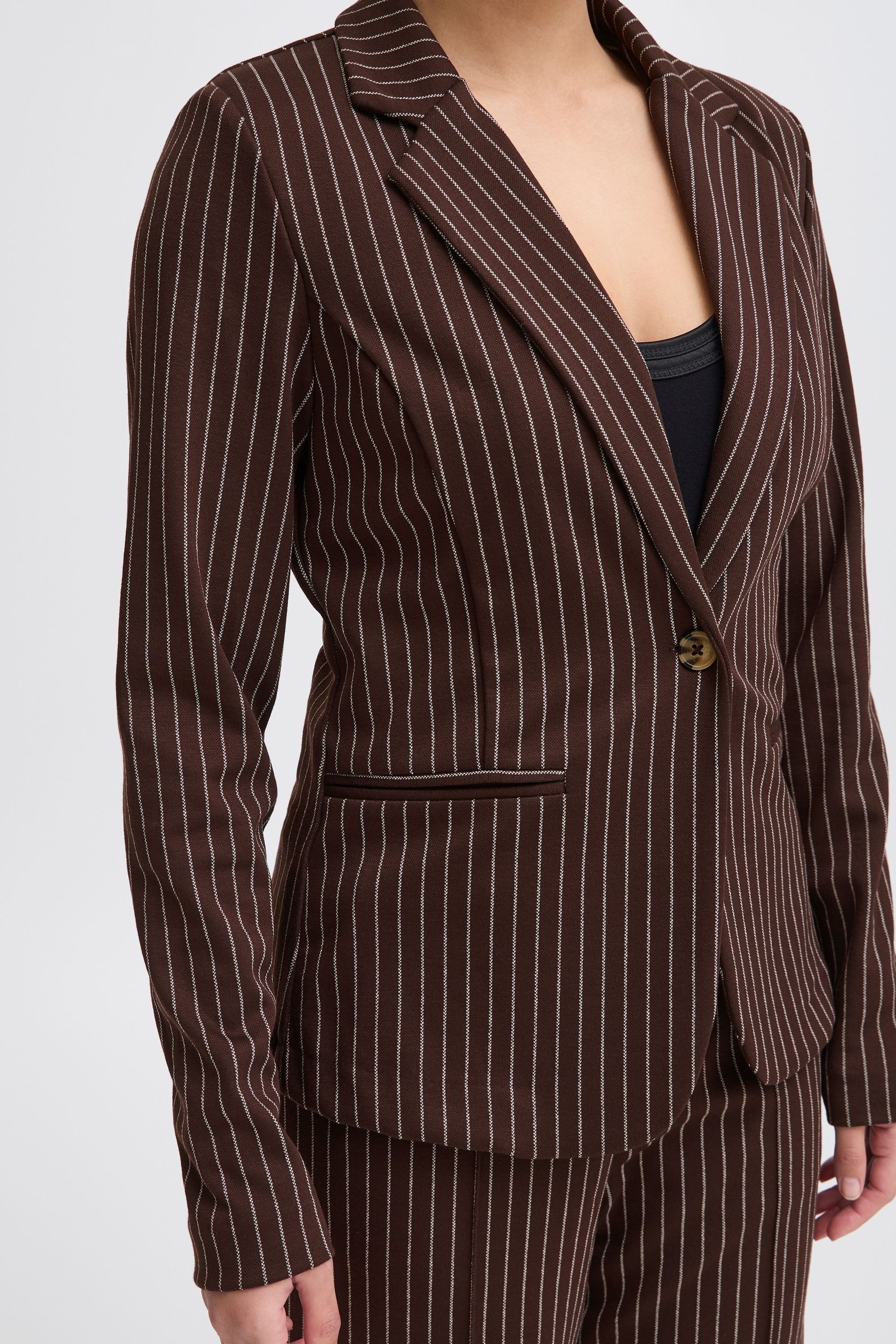 Ichi Kurzblazer »Kurzblazer IXKATE PINSTRIPED BL«