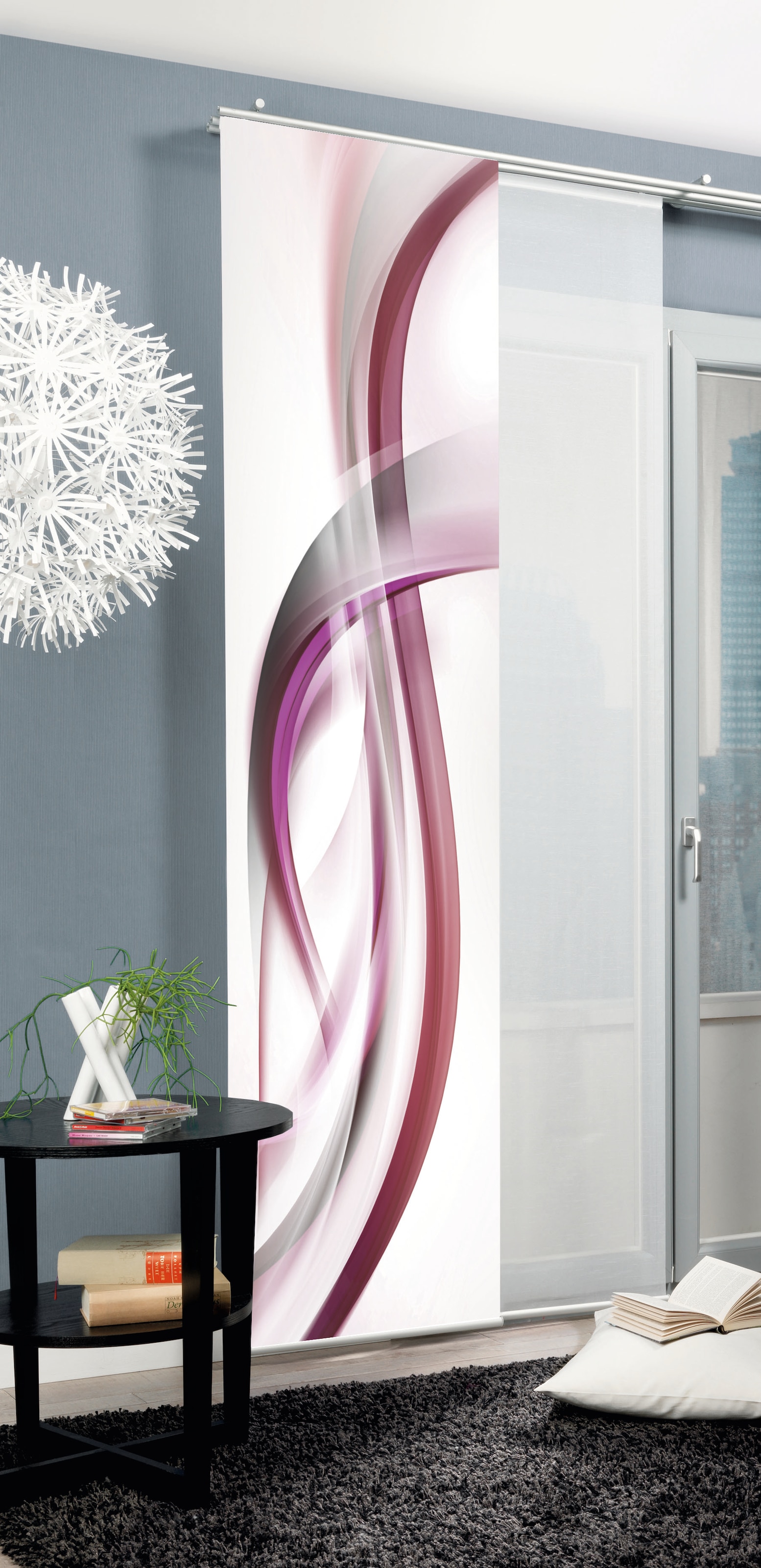 HOME WOHNIDEEN Schiebegardine "FALA" Paneelwagen 1 Stk. tlg. Schiebevorhang günstig online kaufen