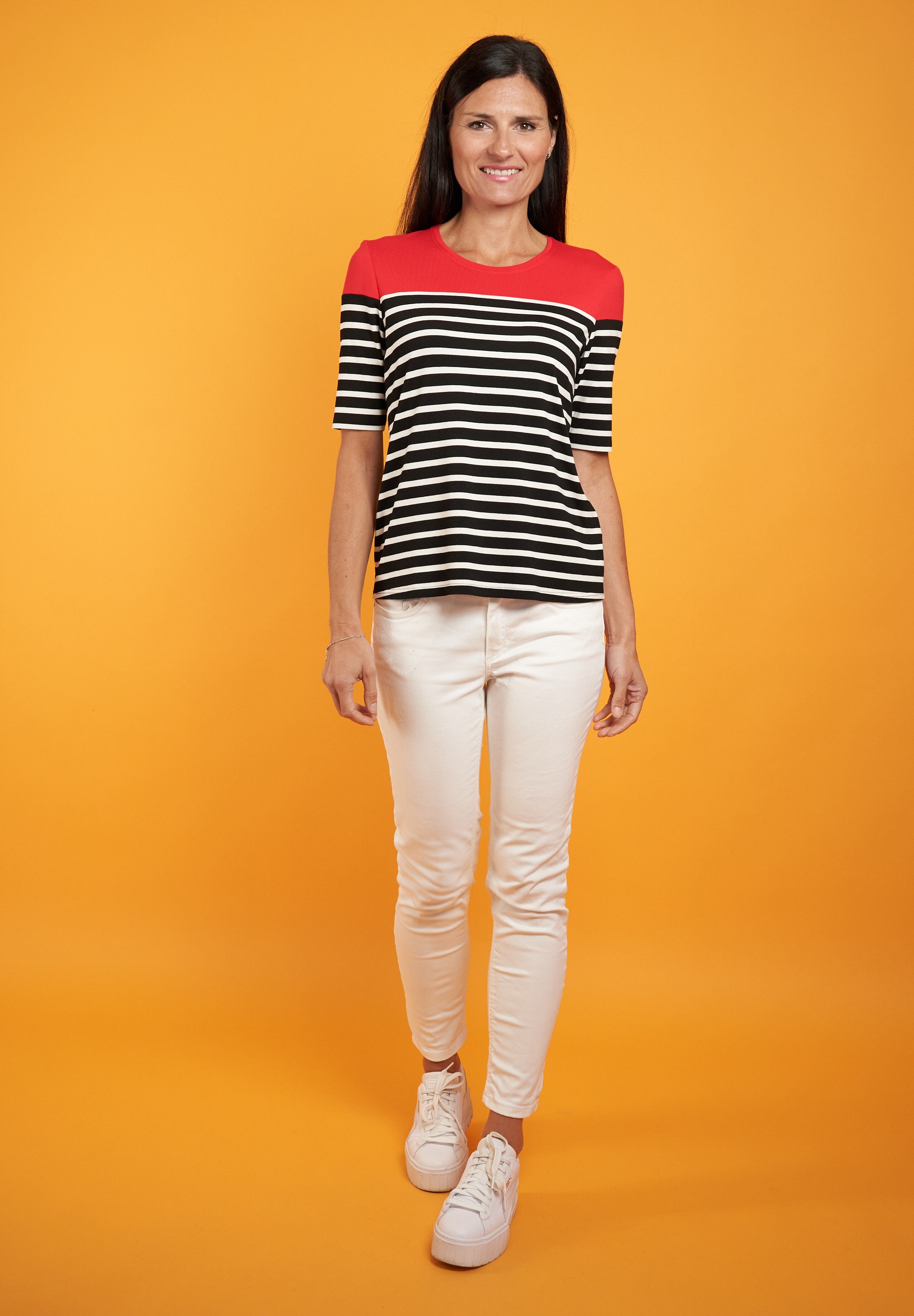 Seidel Moden T-Shirt mit Colorblocking und günstig online kaufen
