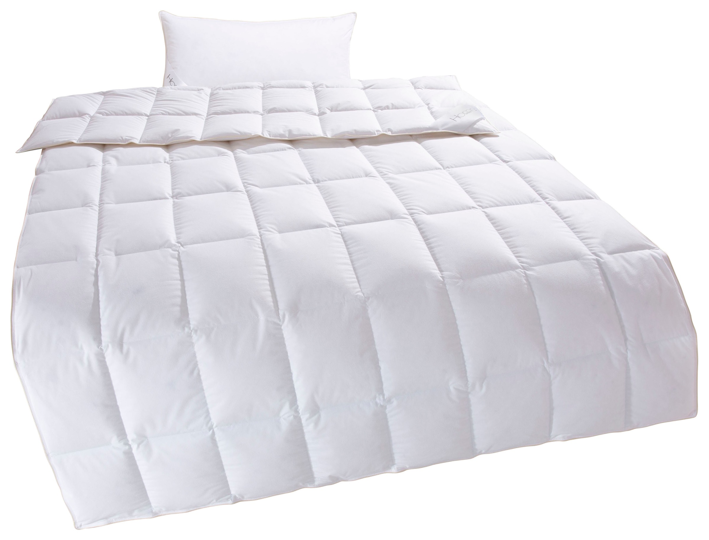 Home affaire Gänsedaunenbettdecke + Kopfkissen "Litrone Bettdecke 135x200 c günstig online kaufen