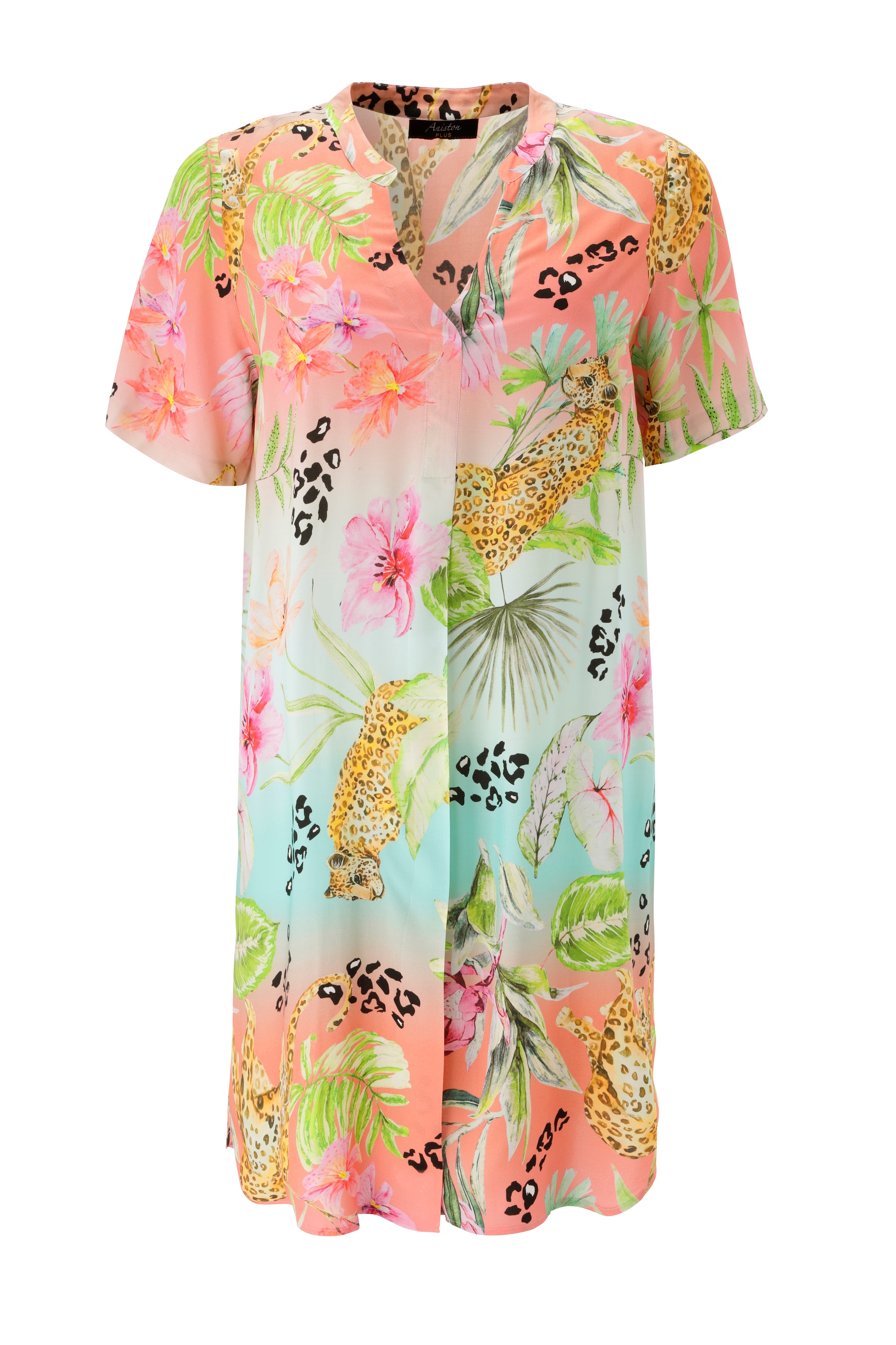 Aniston PLUS Blusenkleid mit farbenfroher Print - NEUE KOLLEKTION