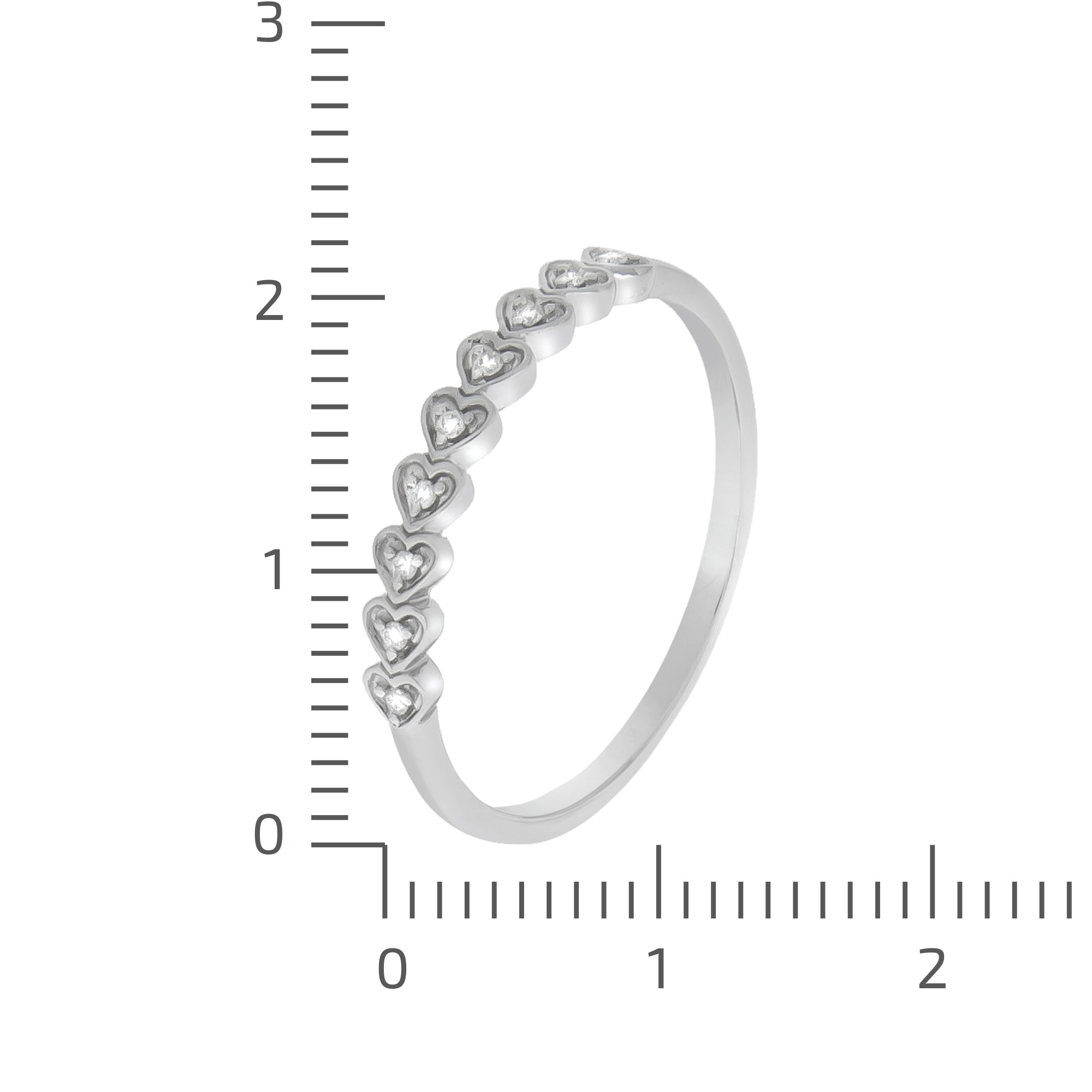 Diamonds by Ellen K. Fingerring »375/- Weißgold Brillant 0,04ct.«