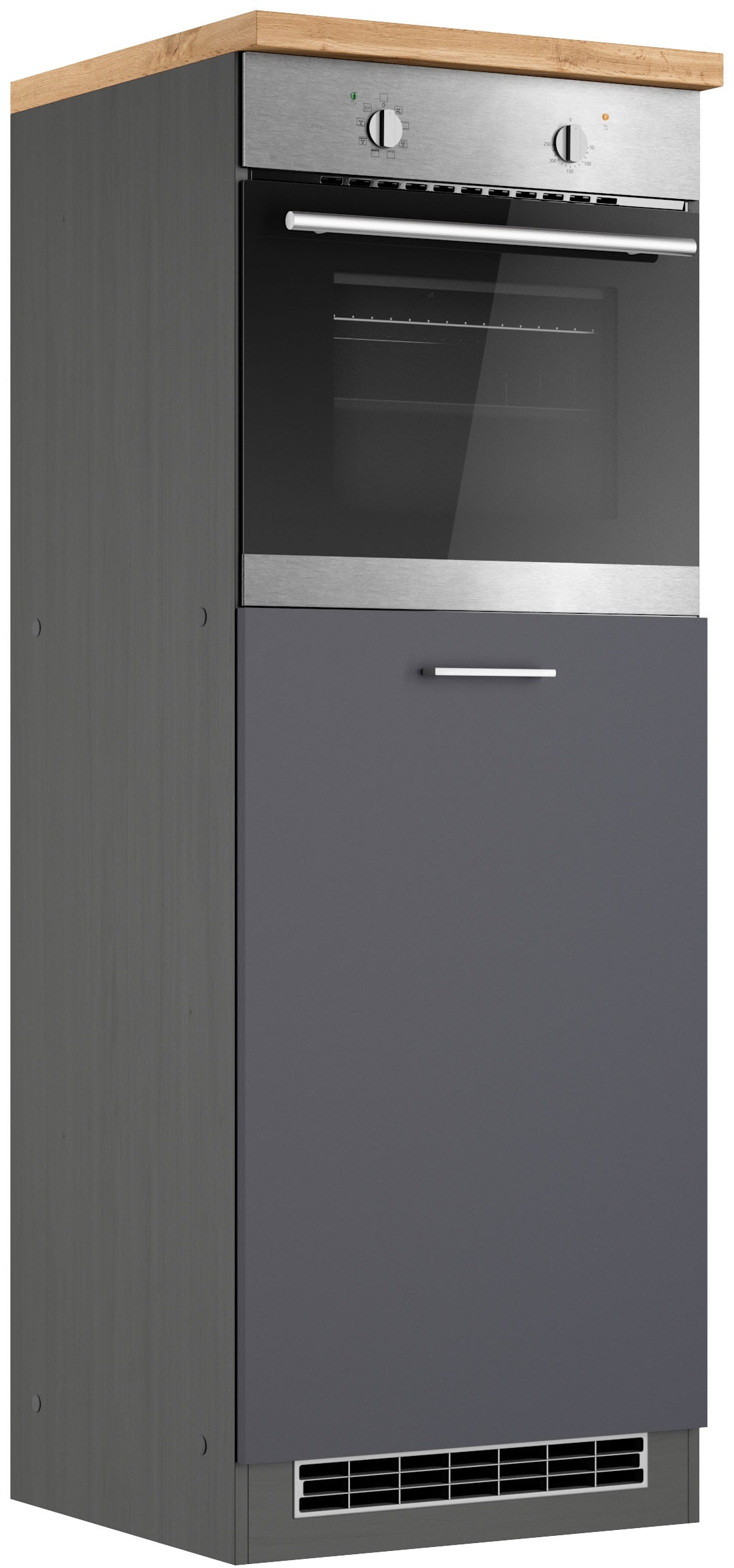 KOCHSTATION Backofenumbauschrank "KS-Milan", Ofenumbauschrank 60 cm, matte günstig online kaufen