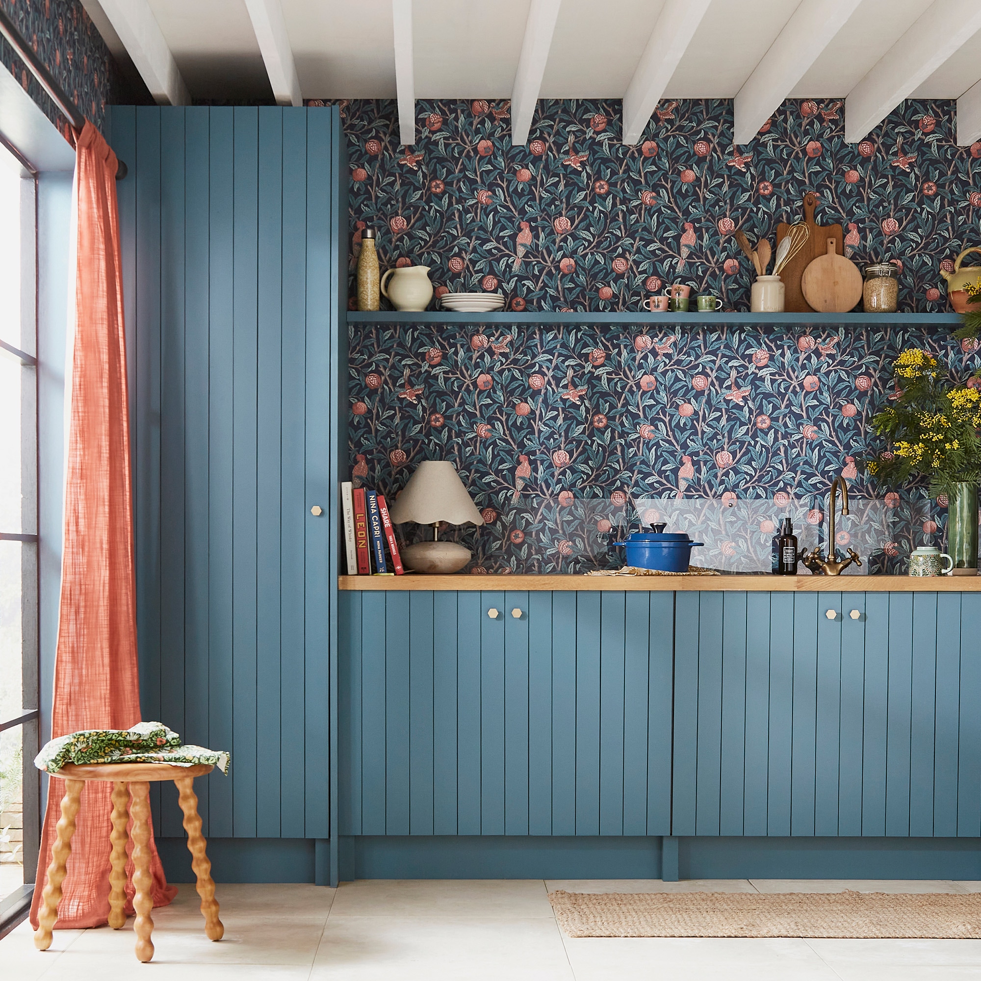 WILLIAM MORRIS AT HOME Vliestapete "Bird & Pomegranate" Retro texturiert Design Tapeten
