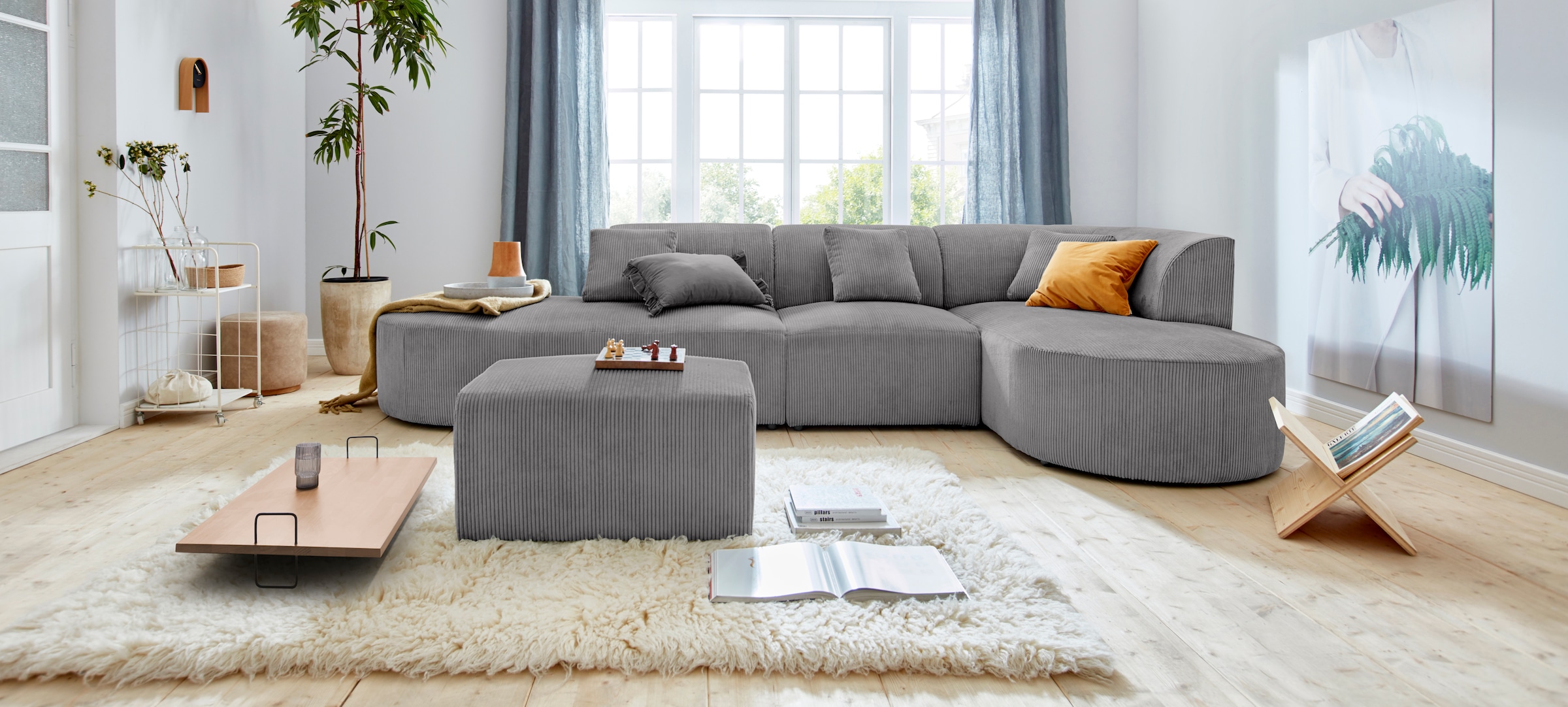 andas Ecksofa "Alesund L-Form" bestehend aus Modulen, auch einzeln erhältll günstig online kaufen