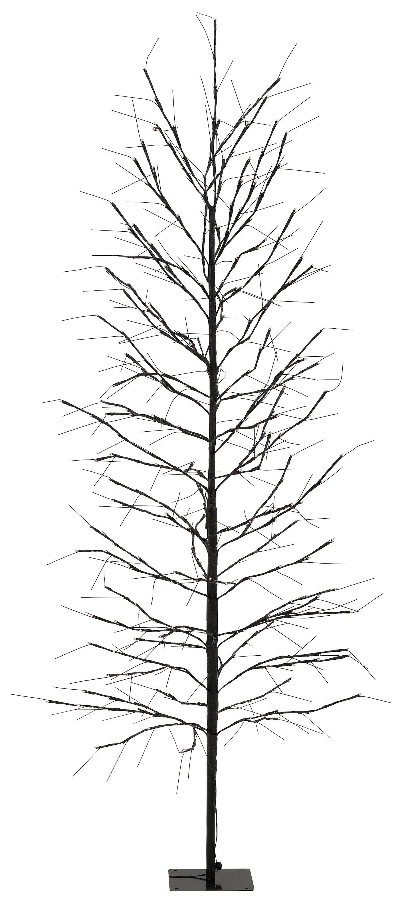 Dekobaum »LED Baum«, Weihnachtsdeko außen, Lichterbaum, LED-Objekt Baum, Schwarz