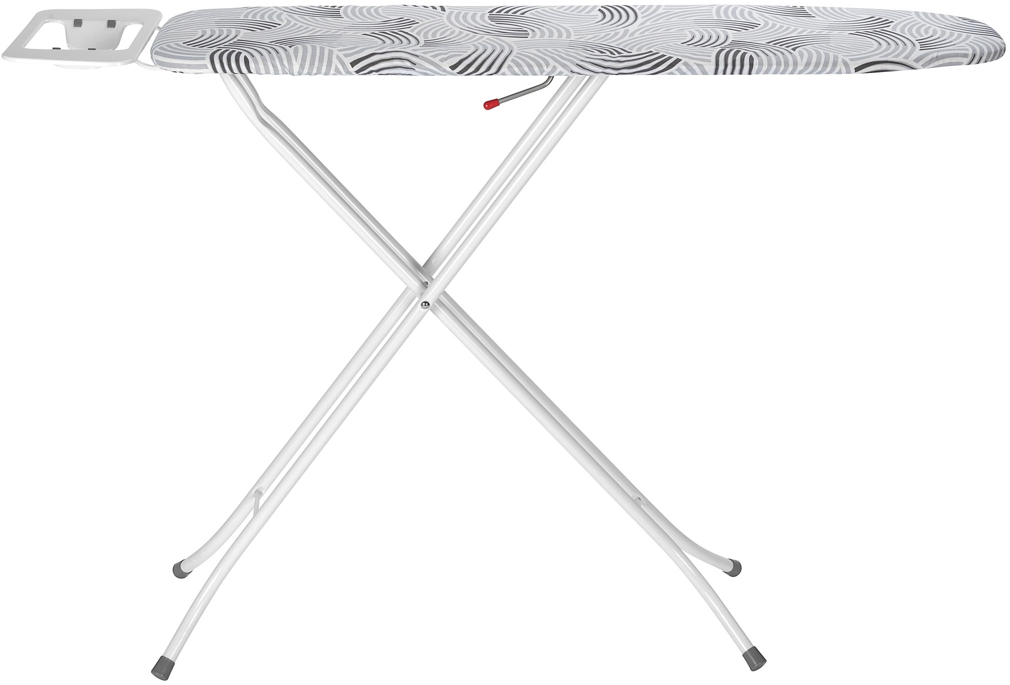 WENKO Bügelbrett »Modell Base«, Bügelfläche 110 cmx30 cm, höhenverstellbarer Bügeltisch, platzsparend klappbar