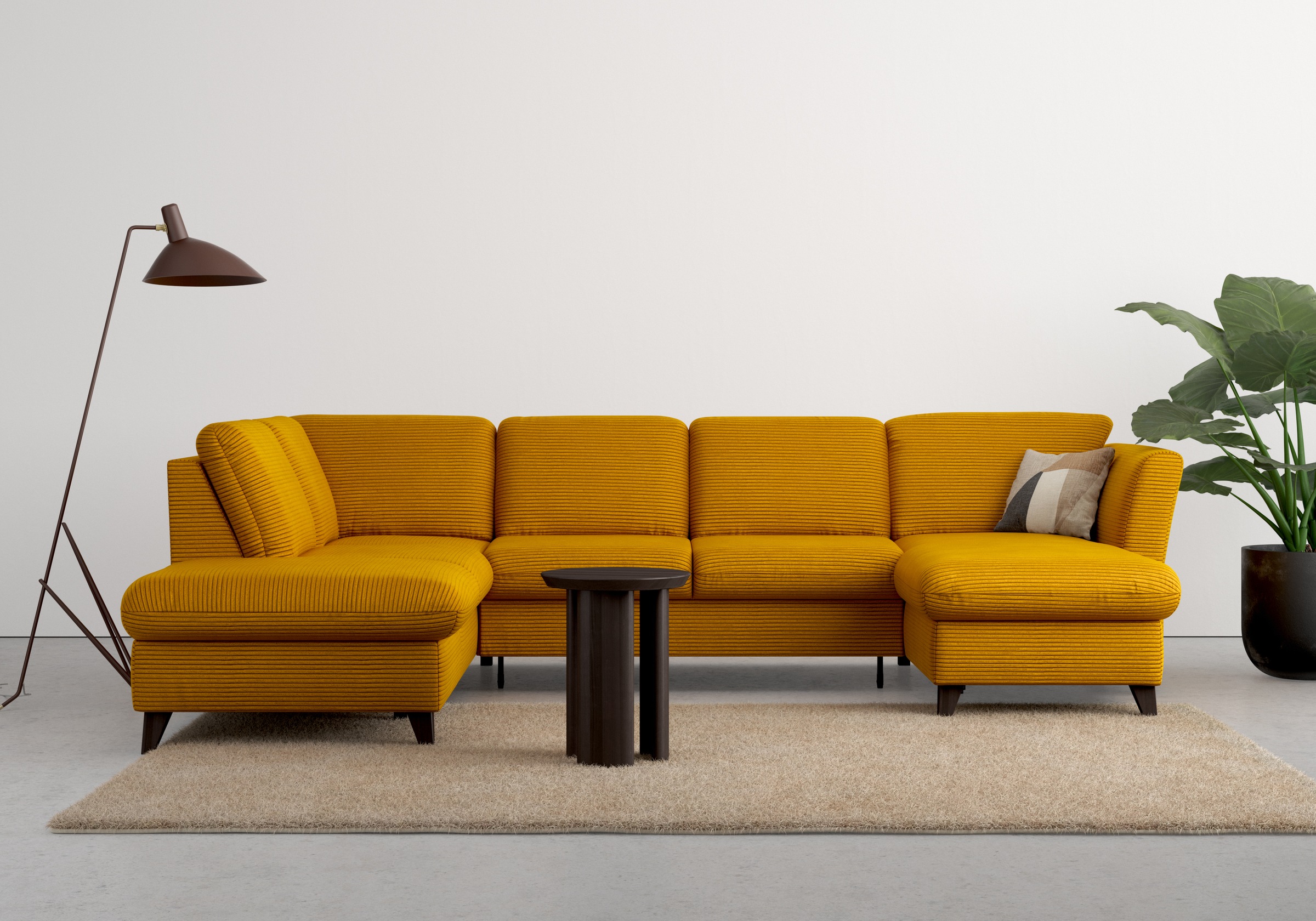 Home affaire Wohnlandschaft "Trelleborg U-Form" wahlweise mit Bettfunktion günstig online kaufen