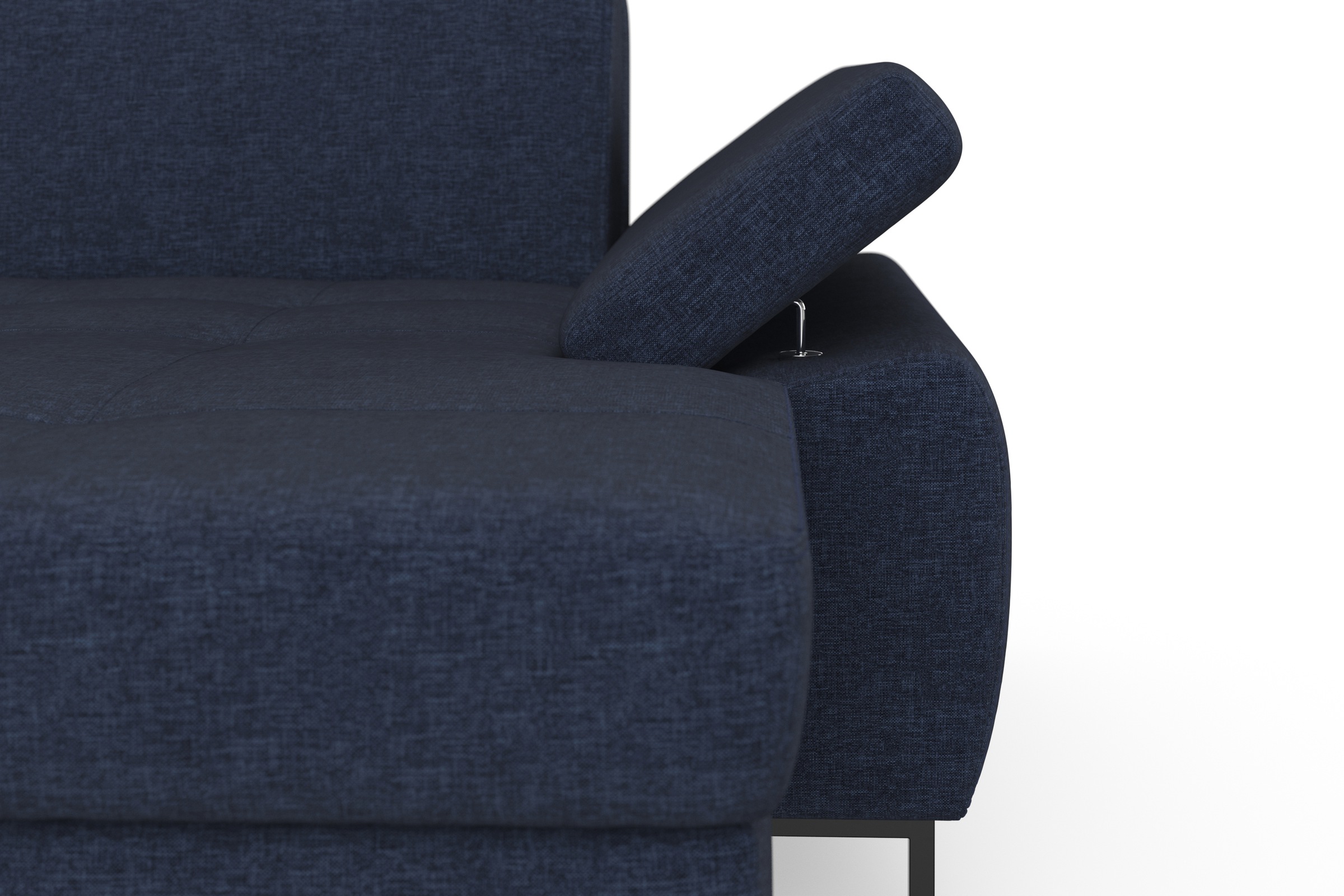 DOMO collection Wohnlandschaft »Capelo, komfortabel, klare Linien zeichnen dieses Design aus, U-Form« mit Armteilverstellung, wahlweise mit Bettfunktion, Federkern