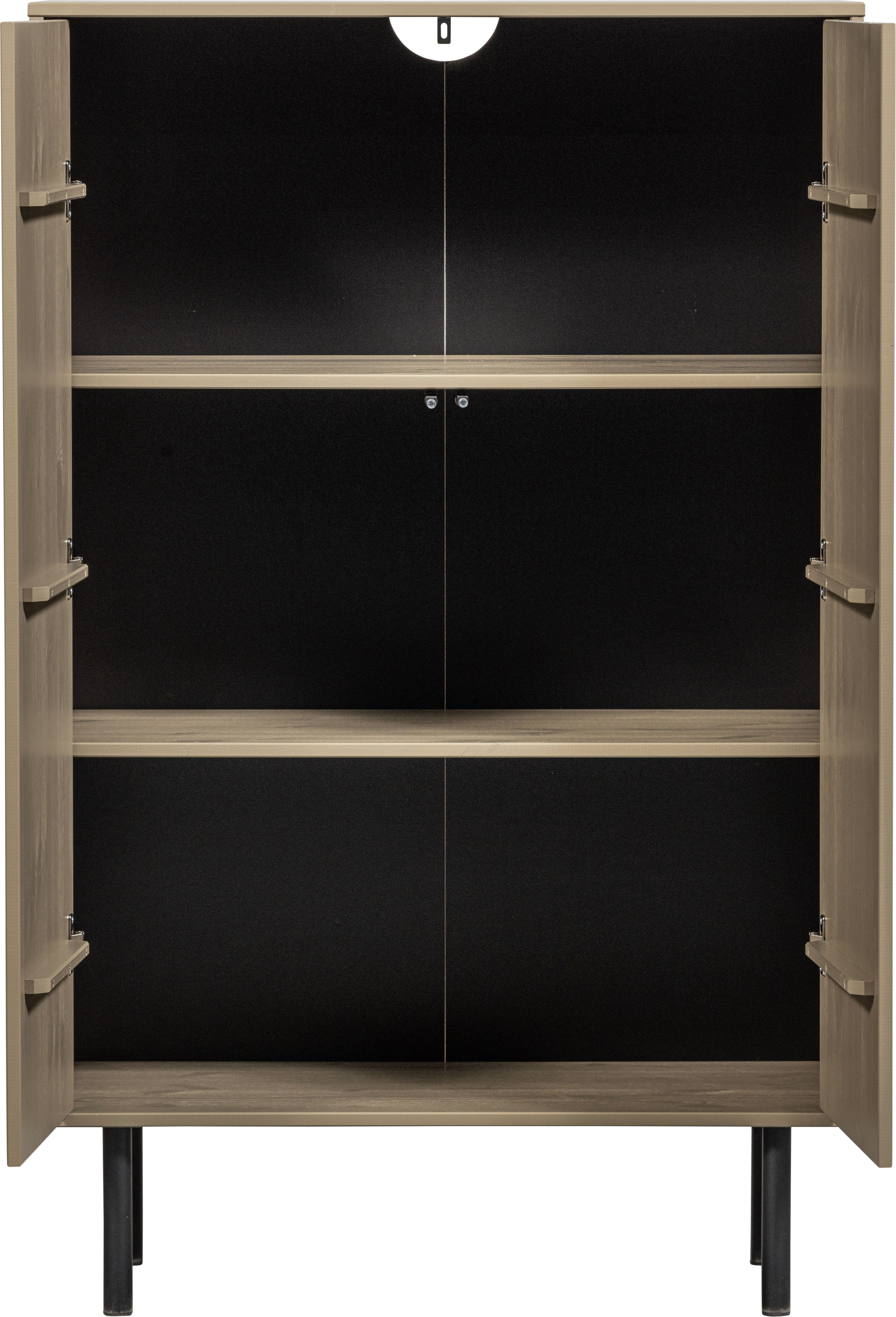 Thumbnail - WOOOD Highboard "Cadiz Midi-Schrank" Hochkommode mit verspielt verzierten Türen, Breite 85 cm/Höhe 135 cm