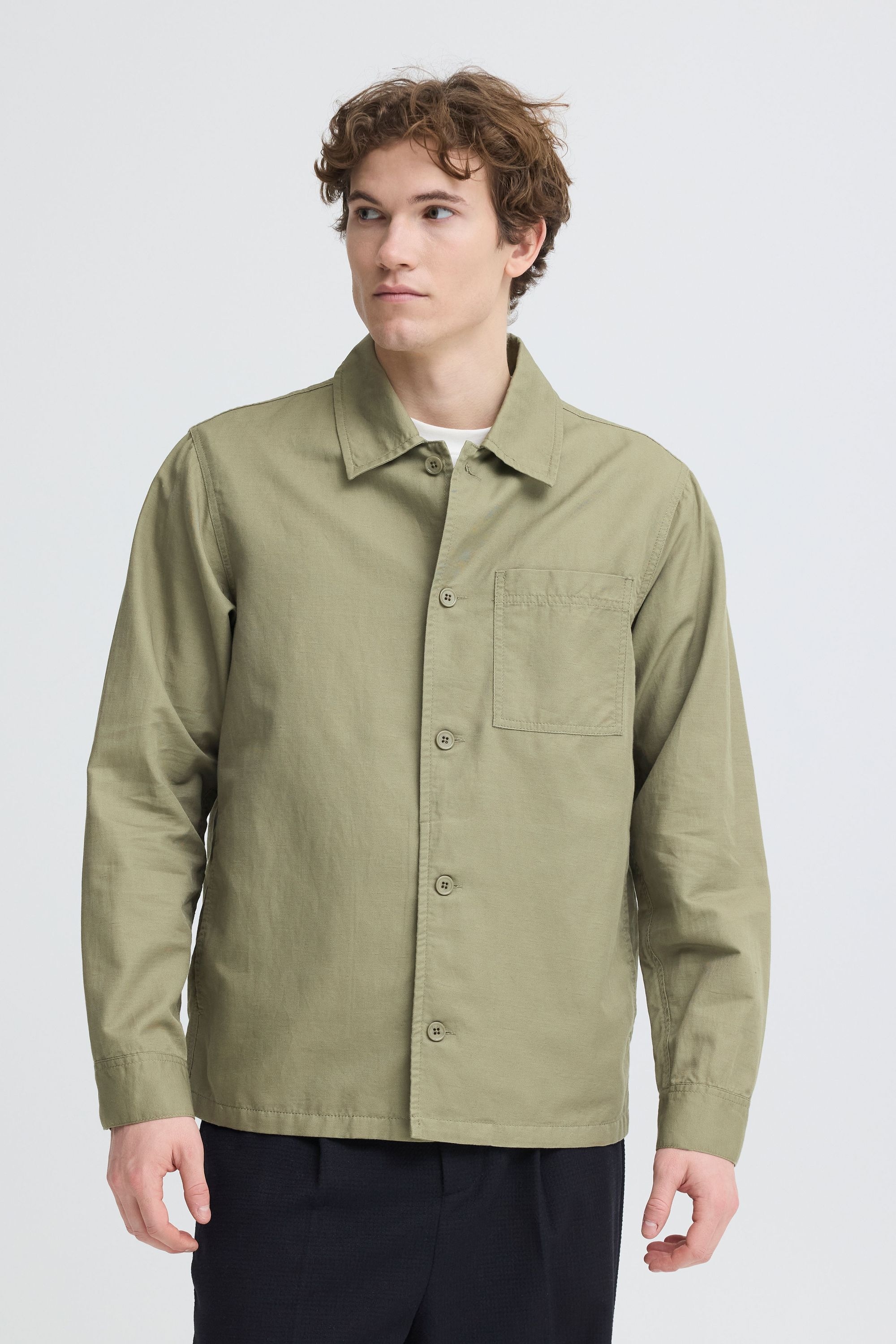 Casual Friday Hemdjacke »Hemdjacke CFLinds Linen Mix«