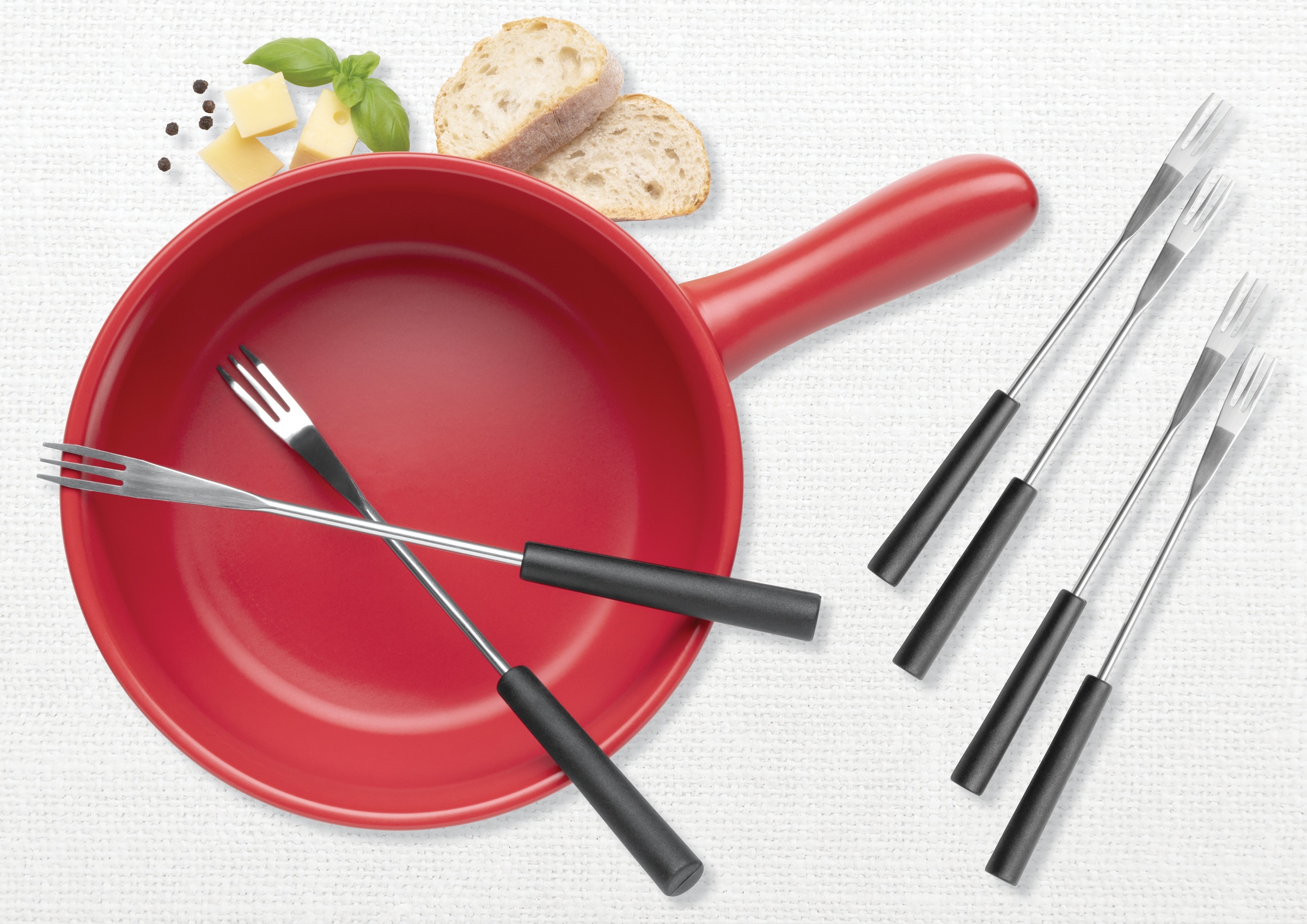 MÄSER Fonduetopf, Keramik, (Set, 11 tlg.)