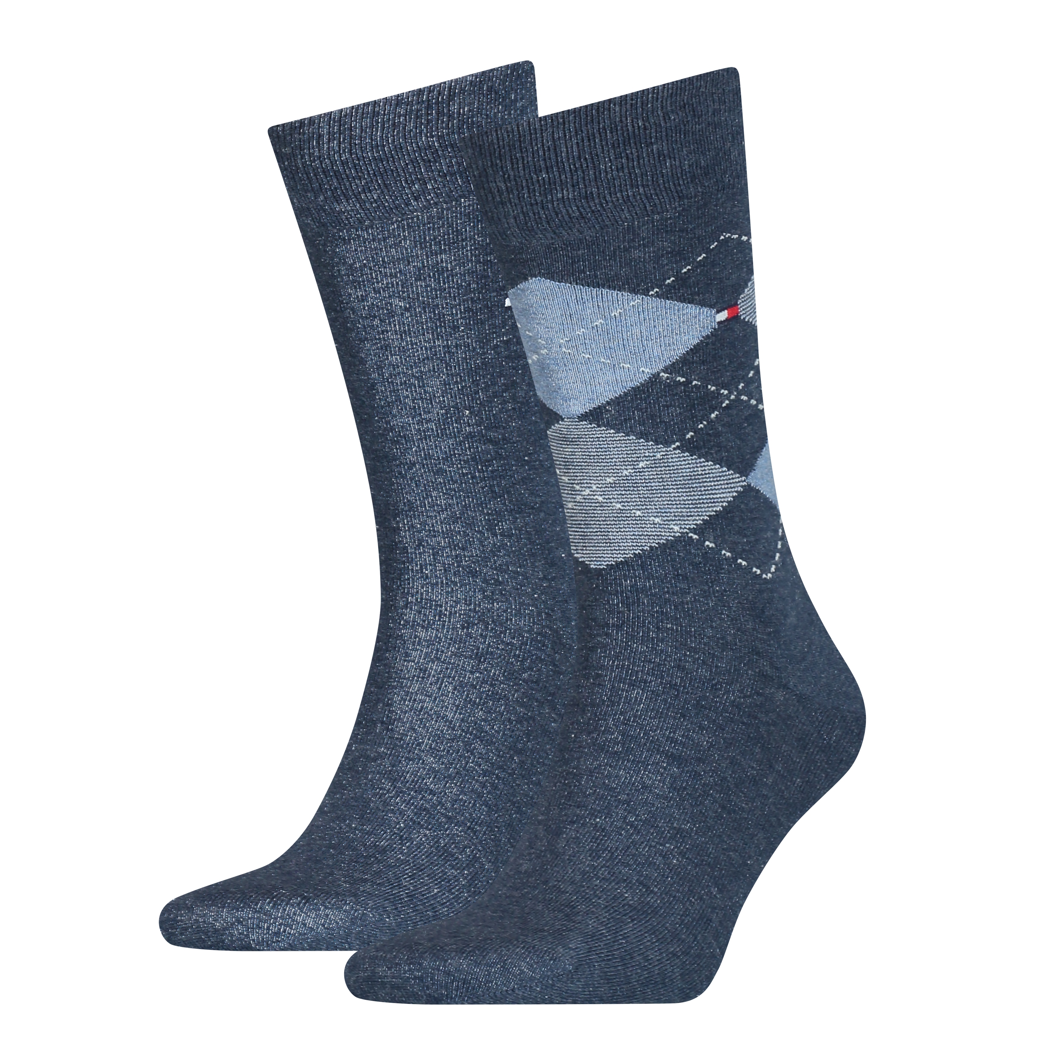 Tommy Hilfiger Socken "TH MEN SOCK CHECK 2P" 2 Paar, 2 Paar tlg. mit klassischem Argyle-Design