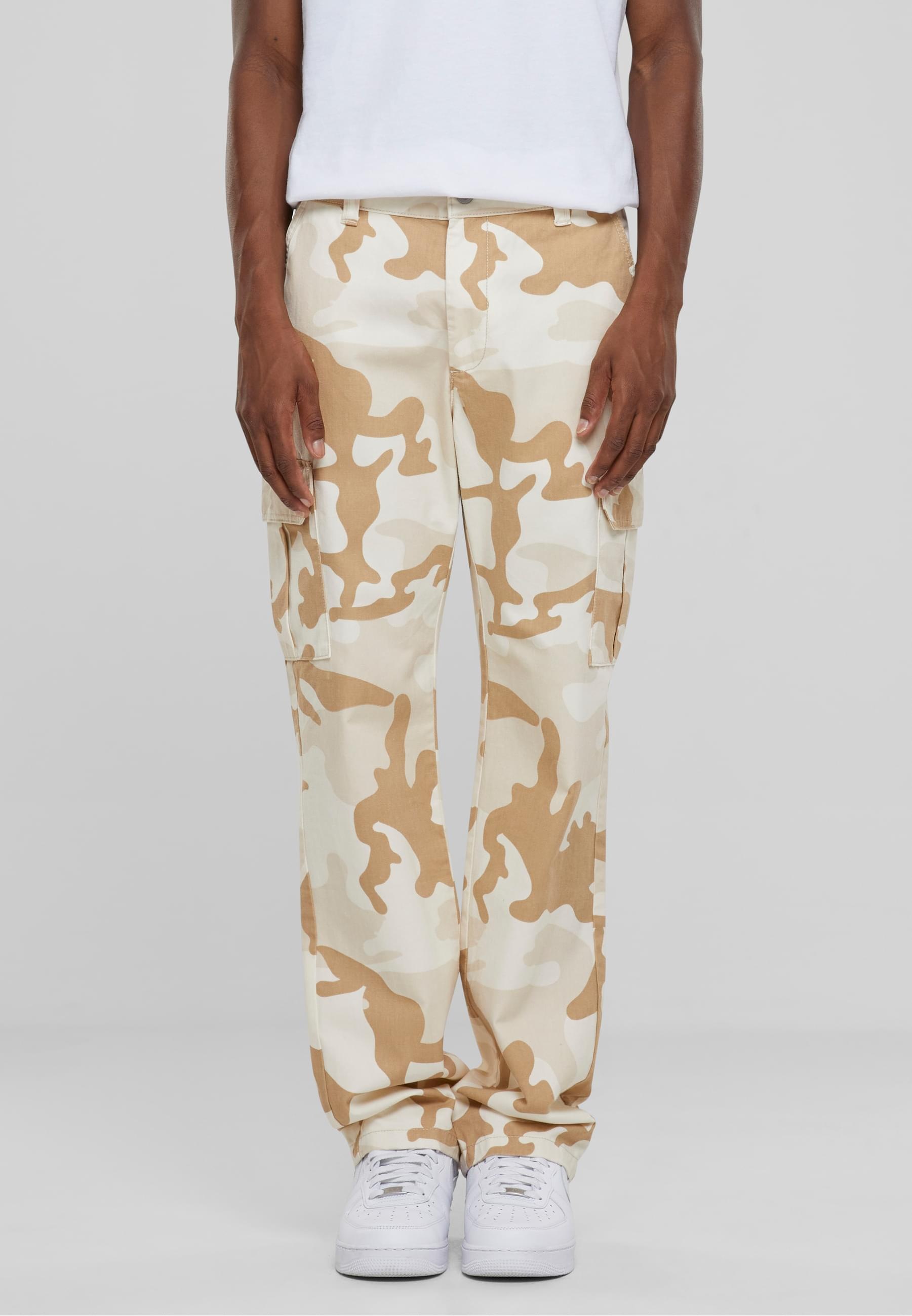 URBAN CLASSICS Cargohose »Urban Classics Herren Straight Leg Camo Cargo Pants«, (1 tlg.)