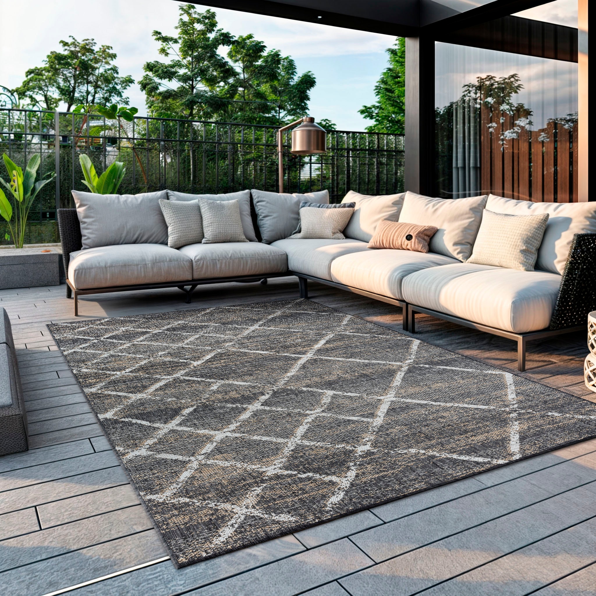 OTTO home Teppich "Sorren, LAGERRÄUMUNG" rechteckig 8 mm Höhe Rauten Muster günstig online kaufen