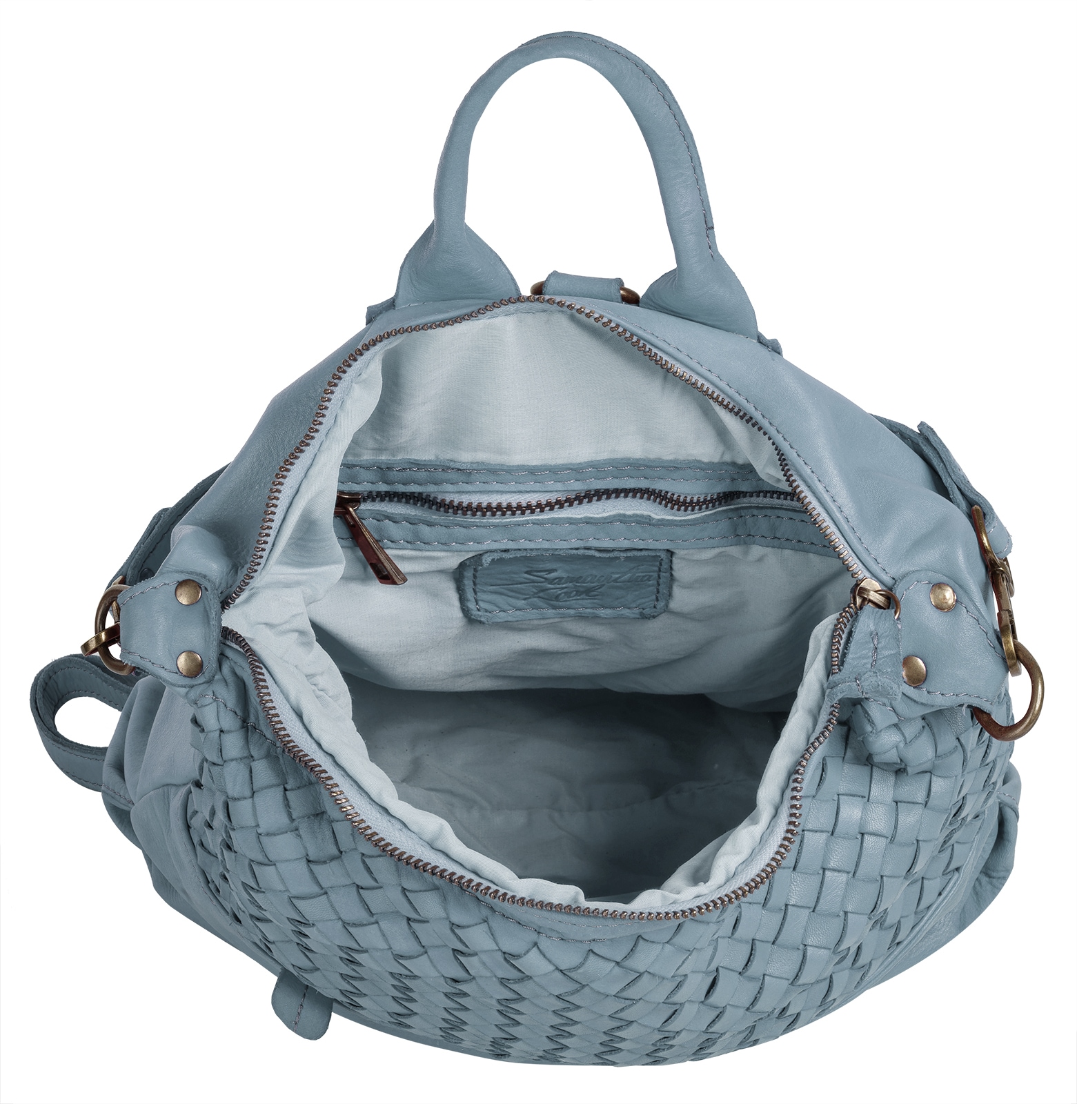 Samantha Look Cityrucksack, echt Leder, Made in Italy
