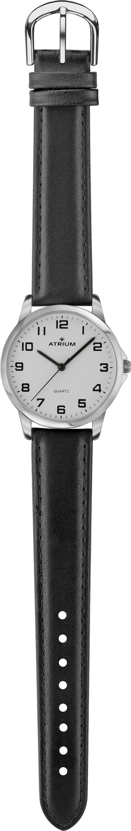 Atrium Quarzuhr, Armbanduhr, Damenuhr, Herrenuhr, Lederarmband, analog