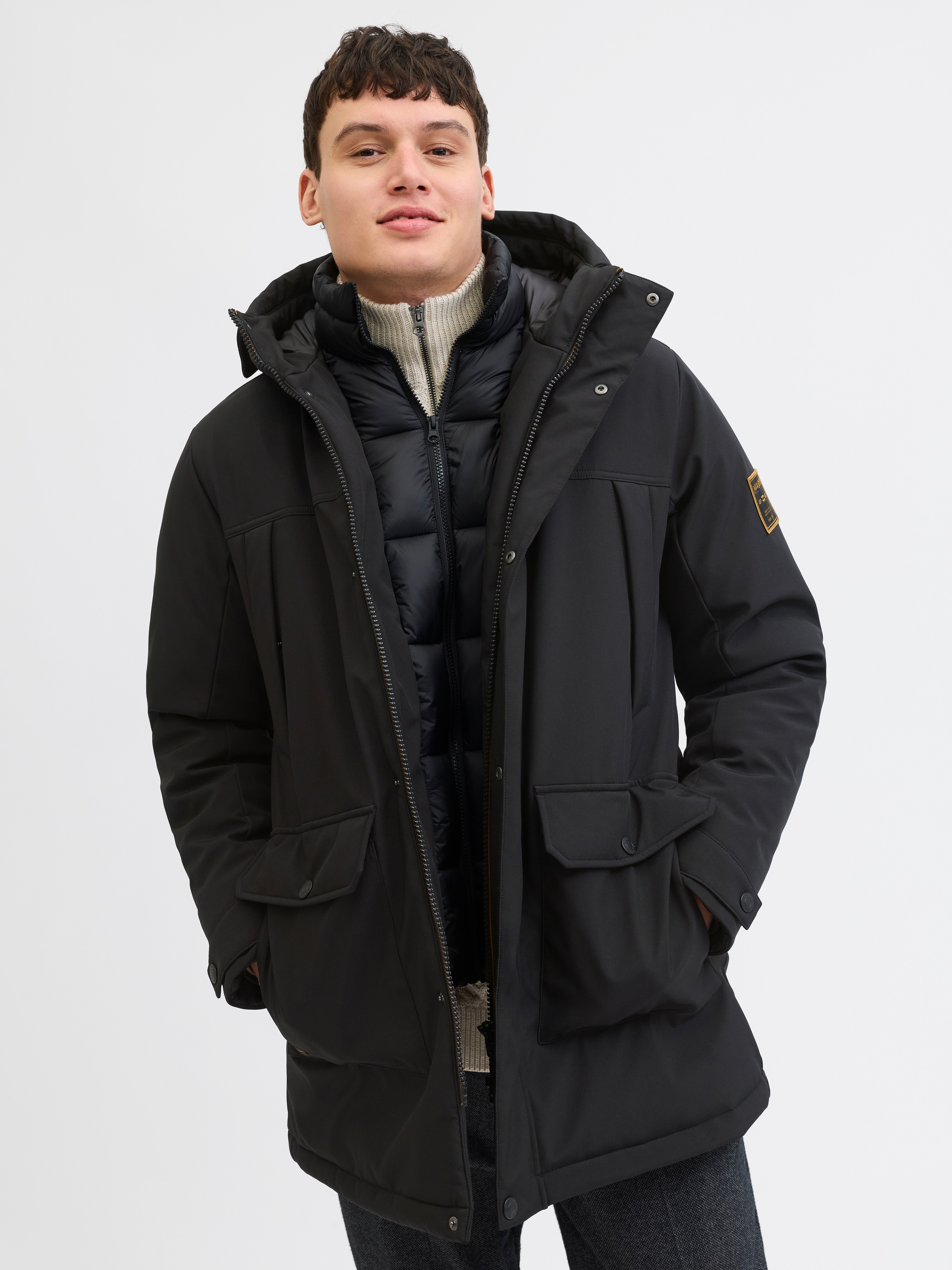 Jack & Jones Parka "JJFINN SOFTSHELL PARKA" mit Kapuze günstig online kaufen