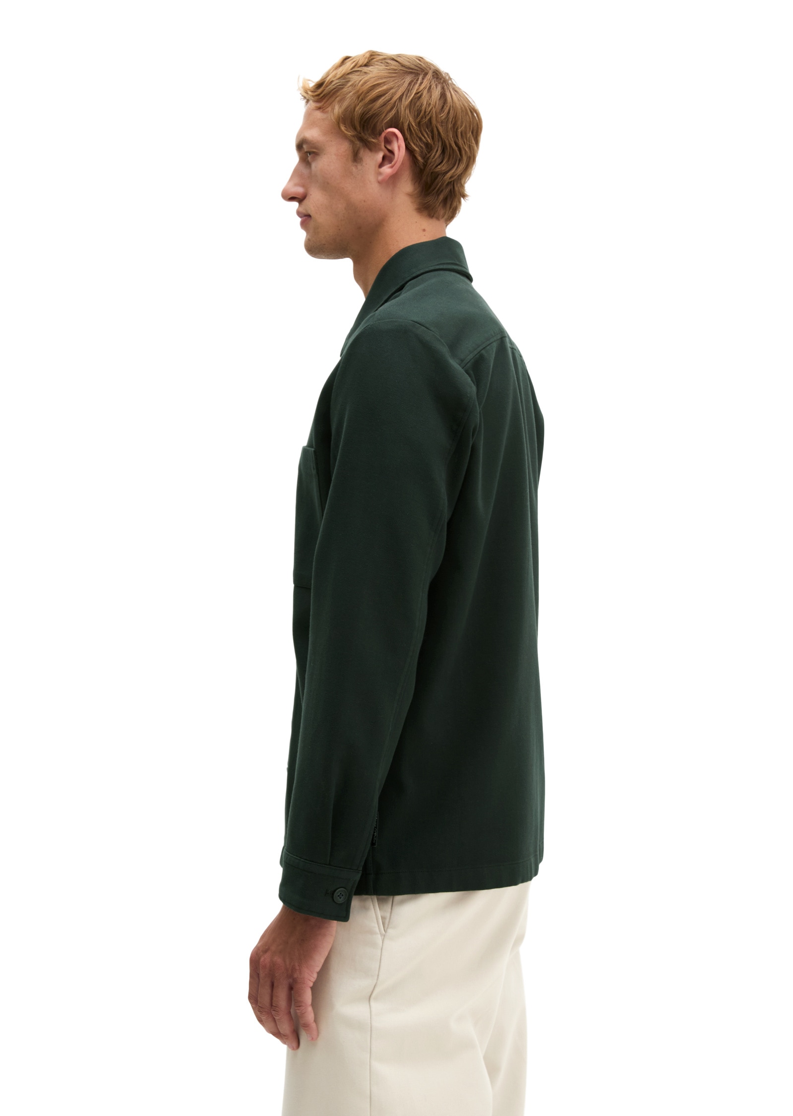 Marc O'Polo Kurzjacke »aus doppellagigem Bio-Baumwoll-Twill« ohne Kapuze