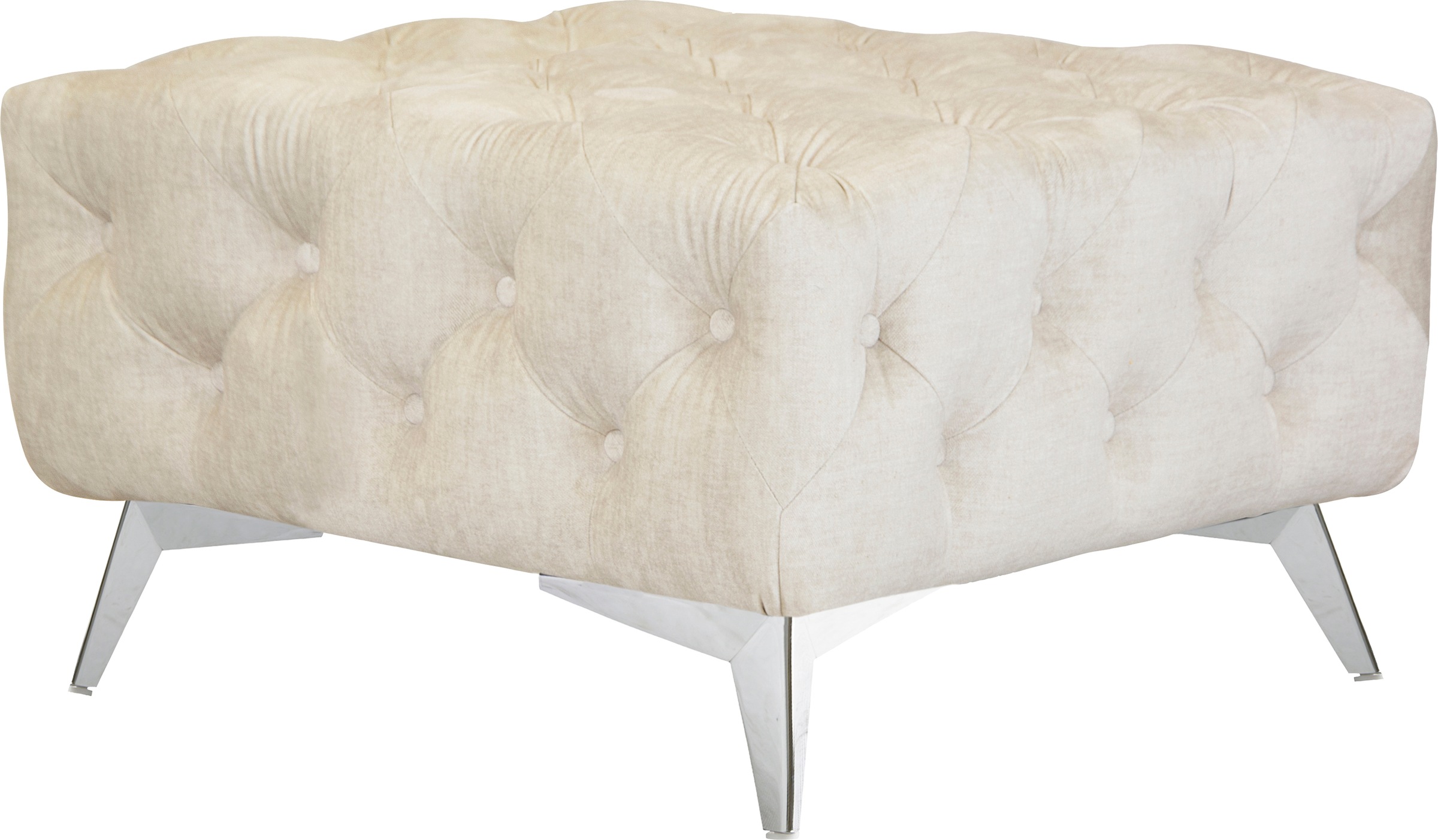 Home affaire Polsterhocker "Glynis" aufwändige Knopfheftung, moderne Cheste günstig online kaufen