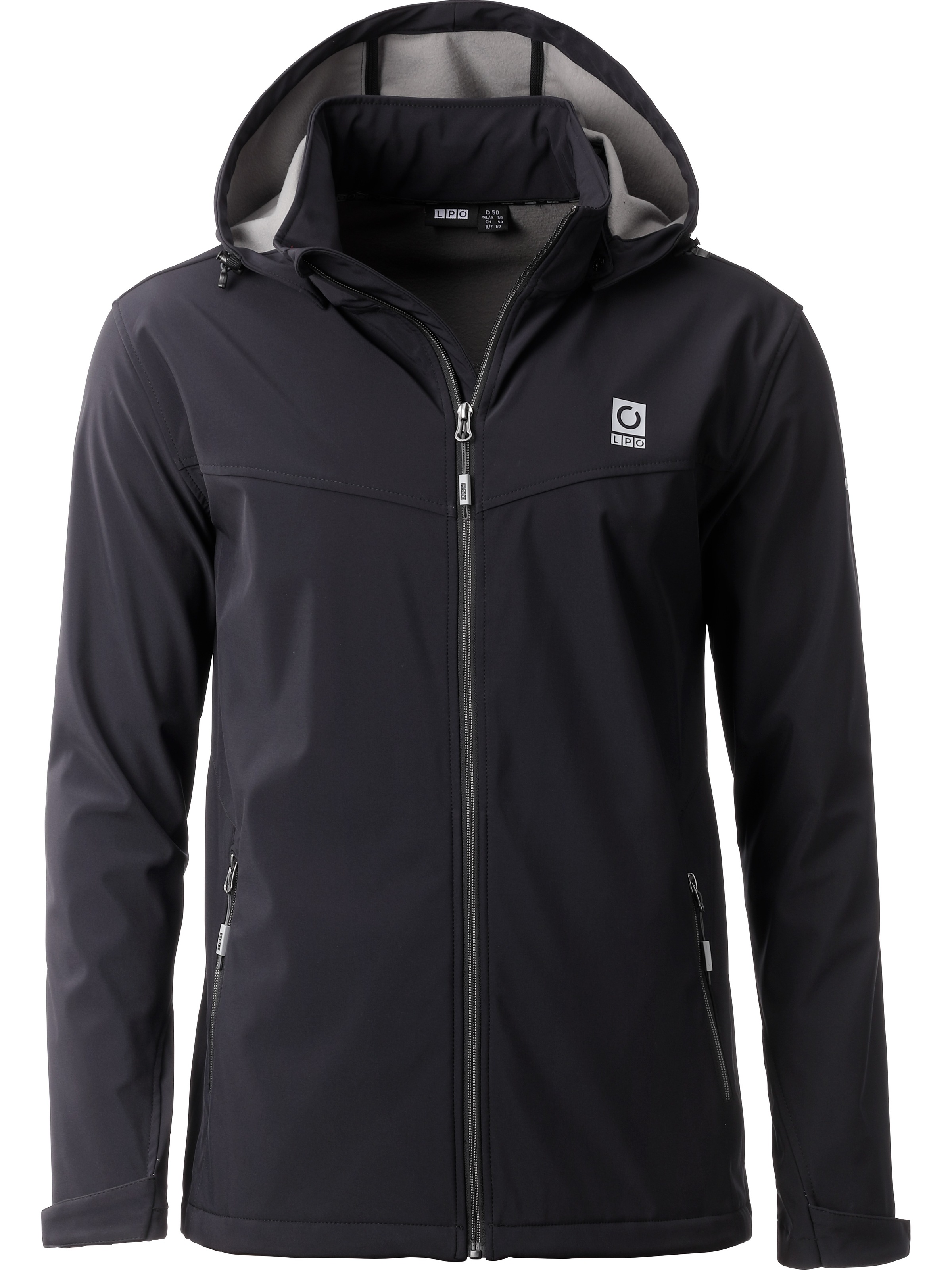 LPO Softshelljacke "Softshelljacke Melvin" abnehmbare, verstellbare Kapuze günstig online kaufen