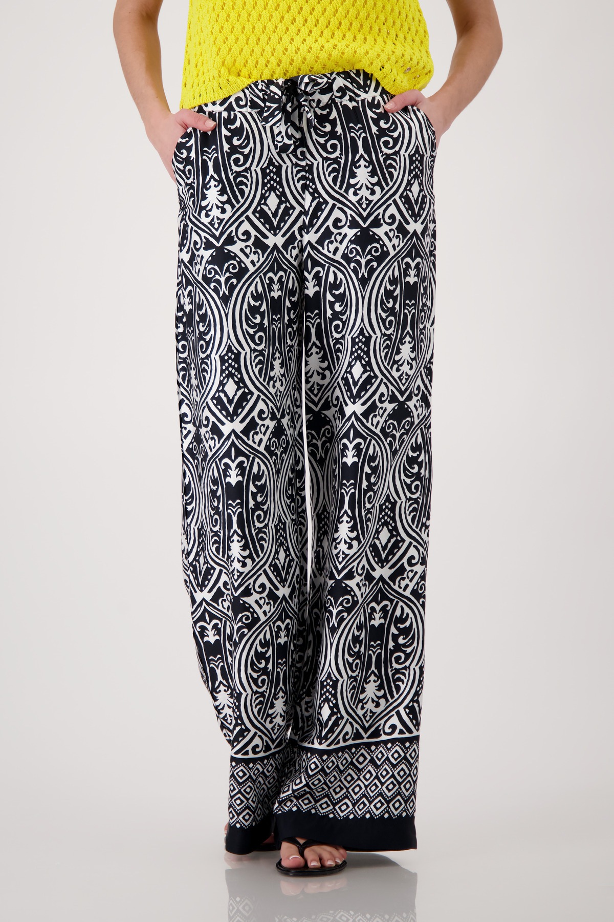 Monari Palazzohose  Regular fit mit Muster