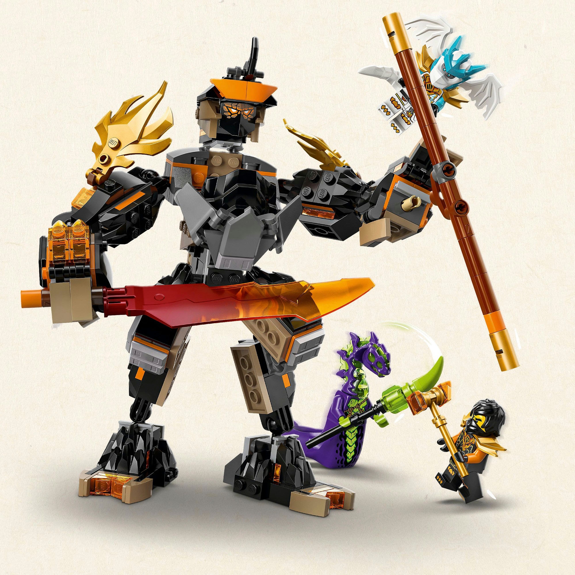 LEGO® Konstruktionsspielsteine »Coles Action-Mech und Drachen-Zane (71854), LEGO Ninjago« Made in Europe