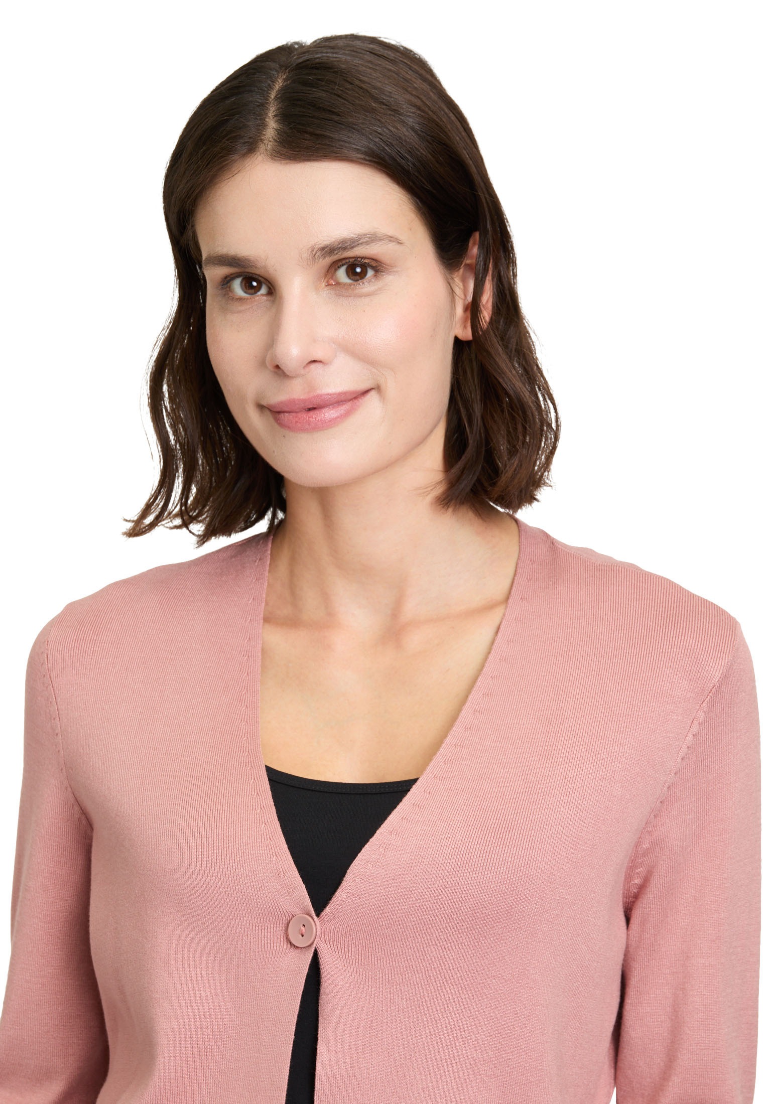 Betty Barclay Strickjacke »Betty Barclay Feinstrickjacke mit V-Ausschnitt«, Material