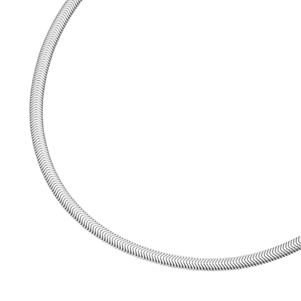 Smart Jewel Kette ohne Anhänger »gedrückte Schlangenkette massiv, Silber 925«