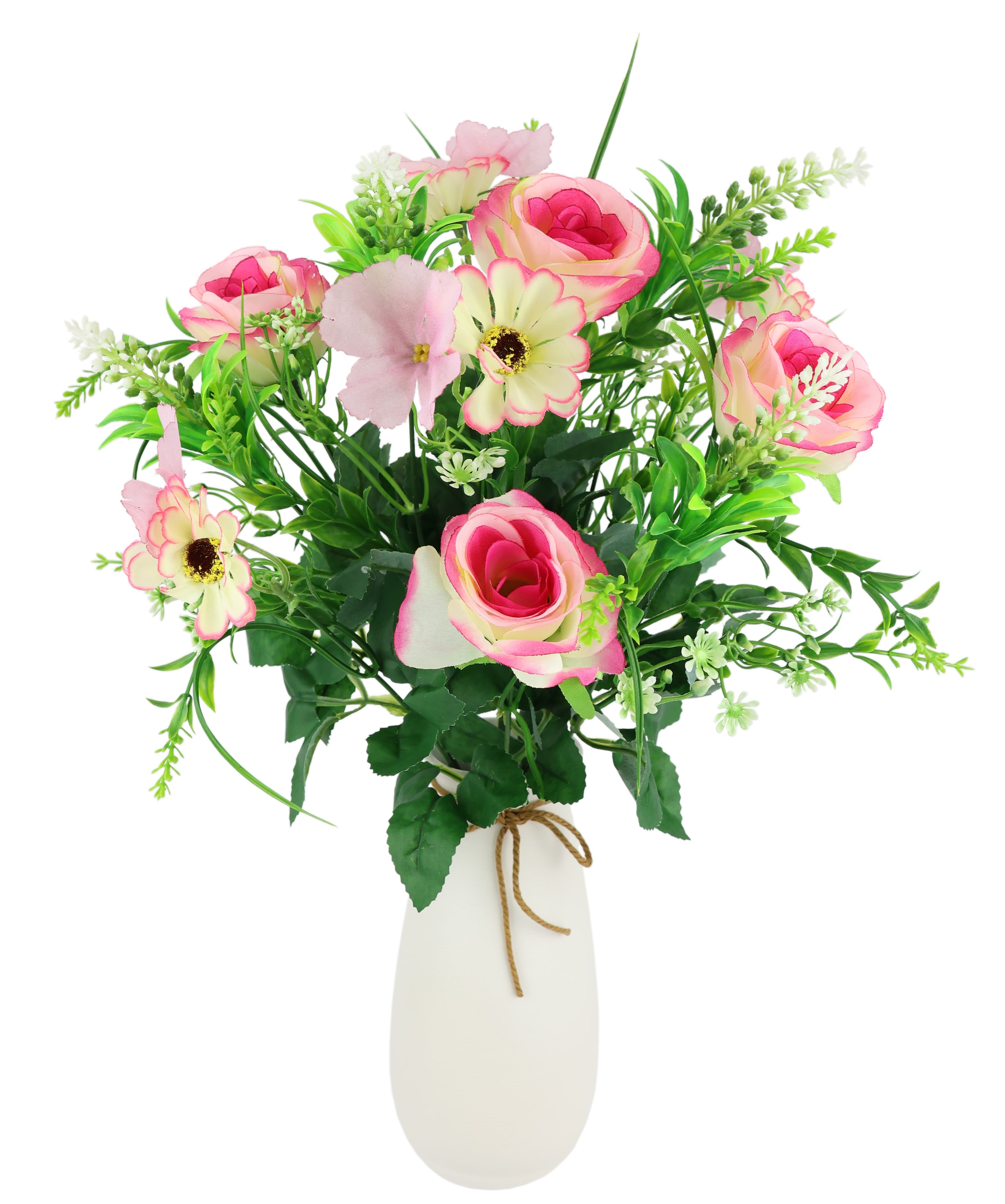 I.GE.A. Kunstblume "Rosenstrauß in Vase", Künstliches Bouquet Strauß Seiden günstig online kaufen