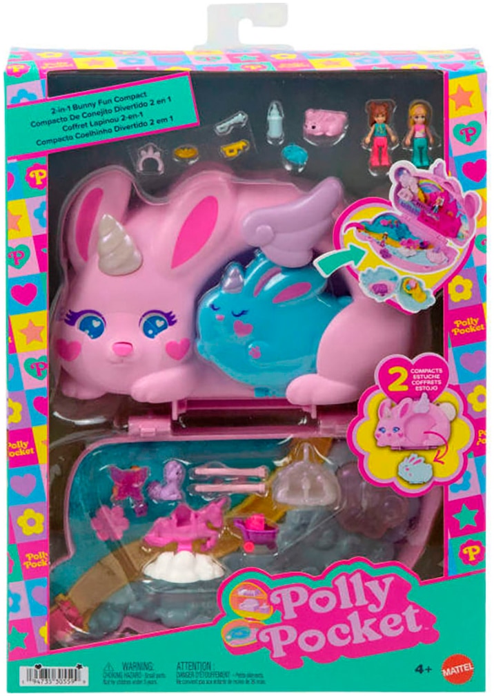 Polly Pocket Spielwelt »Baby und Häschenmama Schatulle«