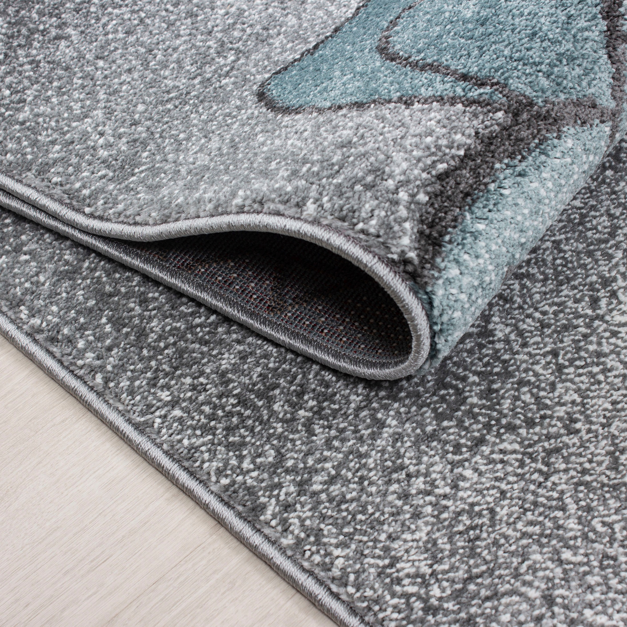 Ayyildiz Teppiche Kinderteppich »Kids 580«, rechteckig, 12 mm Höhe, auch in rund, Teddybär, Sterne Design, Kurzflor