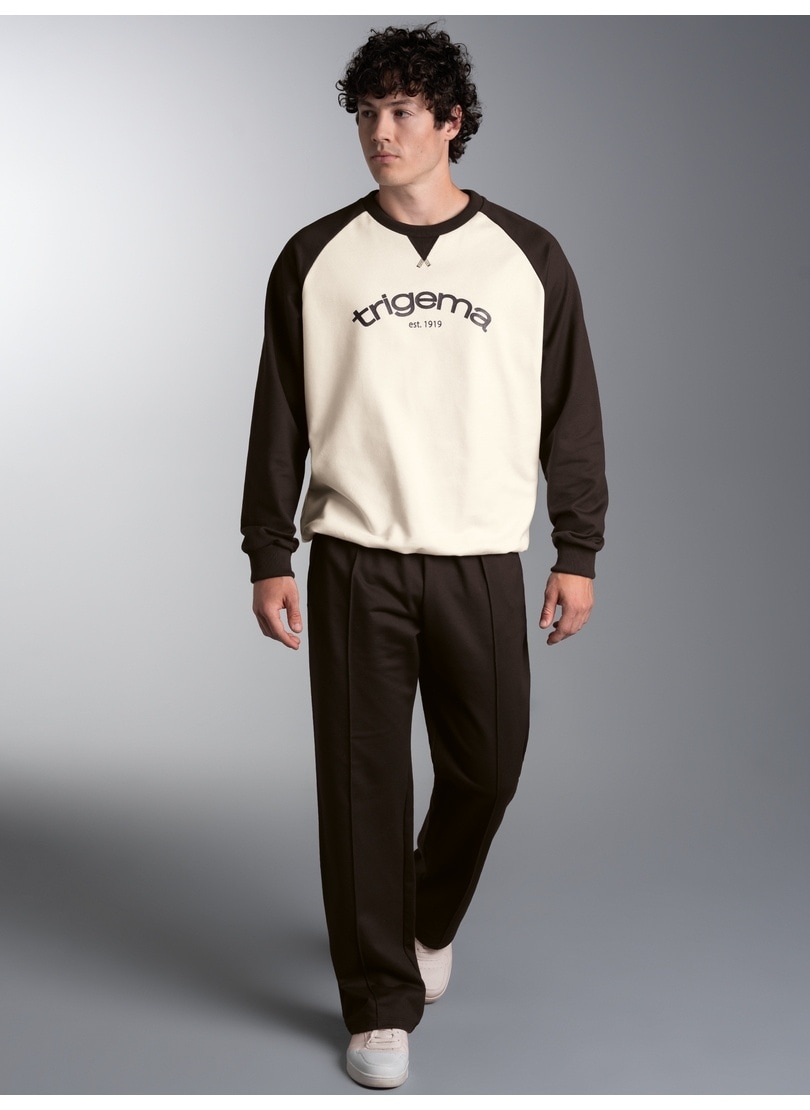 Trigema Freizeitanzug »TRIGEMA Zweiteiler mit Sweatshirt und weiter Hose« 1