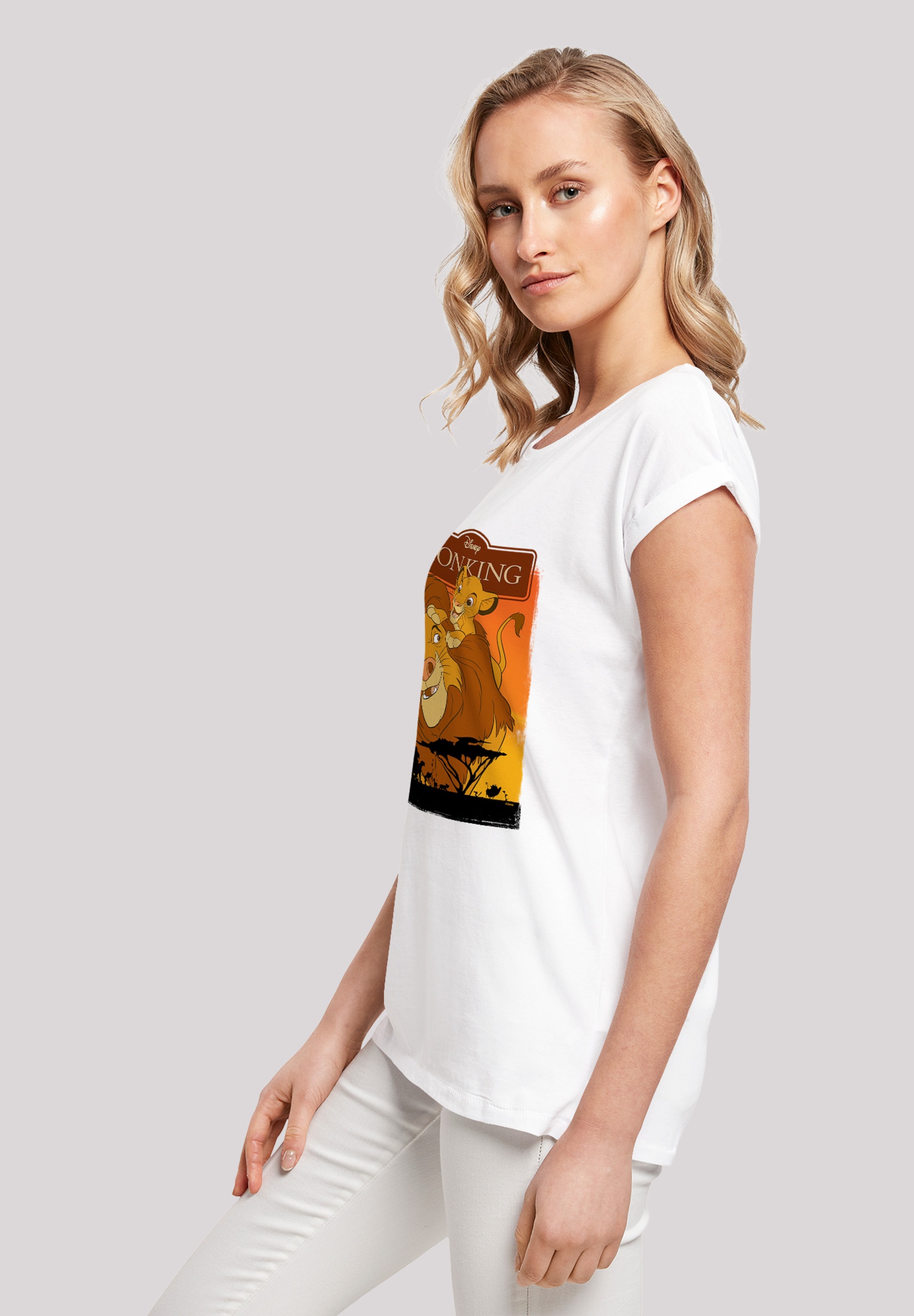 F4NT4STIC T-Shirt »'Disney König der Löwen Simba und Mufasa'«, Damen,Premium Merch,Regular-Fit,Kurze Ärmel,Bedruckt