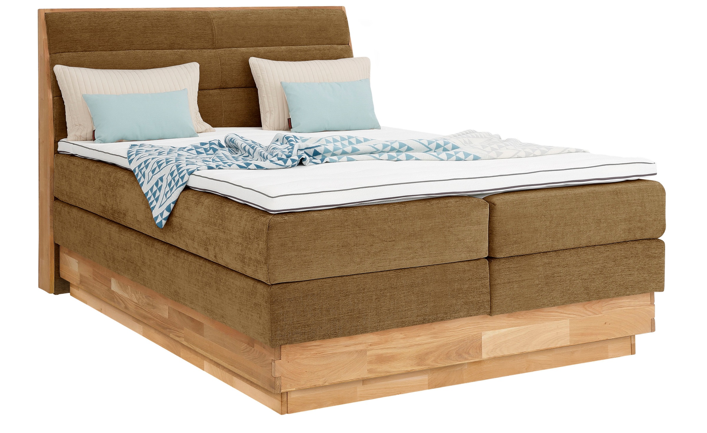 OTTO home Boxspringbett "Jenna" ohne LED-Beleuchtung, mit zertifizierten, r günstig online kaufen