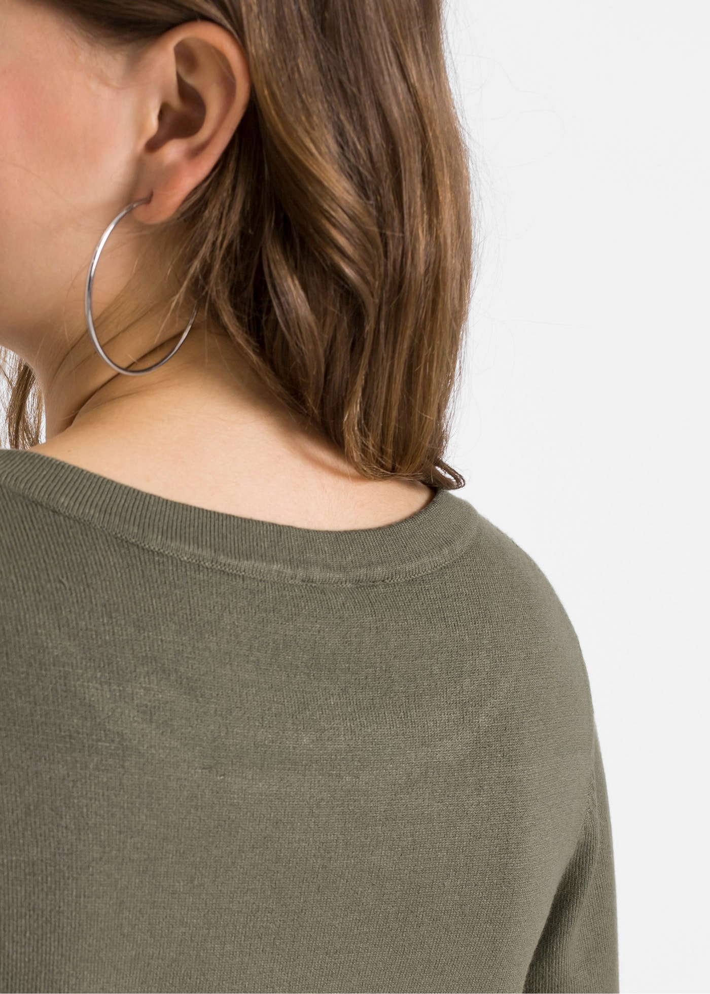 bonprix Strickpullover »Feinstrickpullover mit Rockansatz«, Feinstrickpullover mit Rockansatz