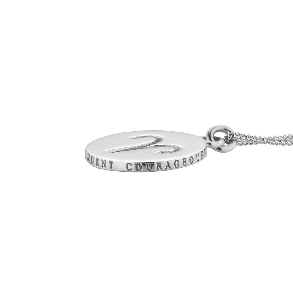 CAÏ Kette mit Anhänger »Widder Sternzeichen 925/- Sterling Silber rhodiniert«