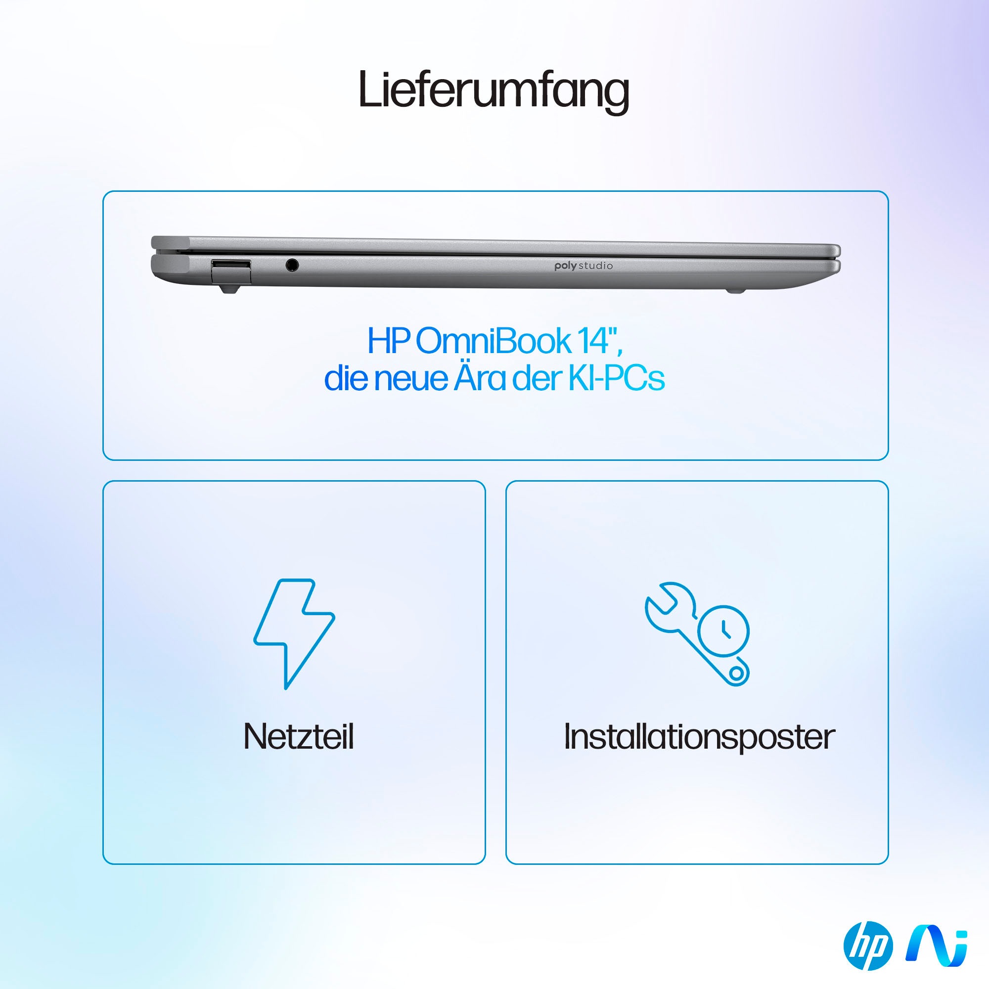 HP Convertible Notebook »OmniBook Ultra 14-fd0099ng«, 35,6 cm, / 14 Zoll, AMD, Ryzen™ AI 9, Radeon 890M, 2000 GB SSD