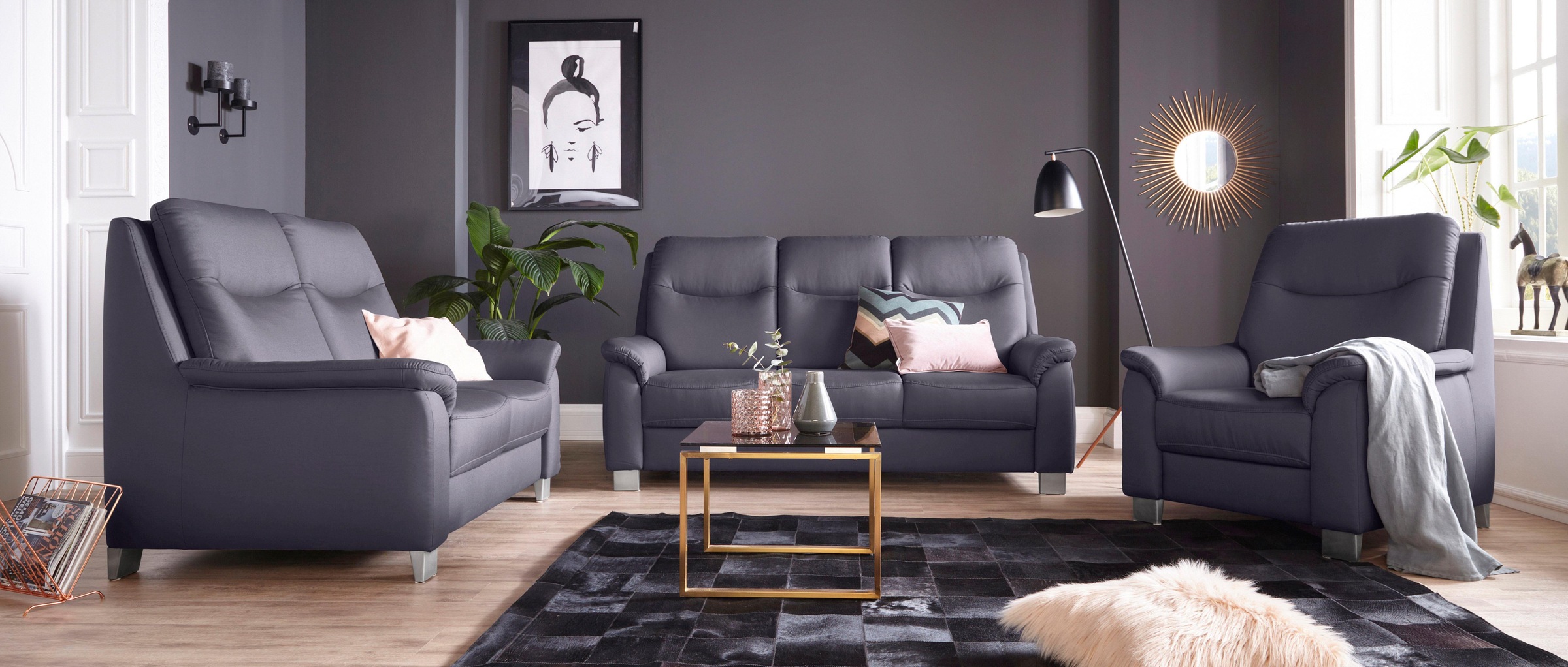 sit&more Sessel »Boccaccio« inklusive Federkern und Kopfteilverstellung,