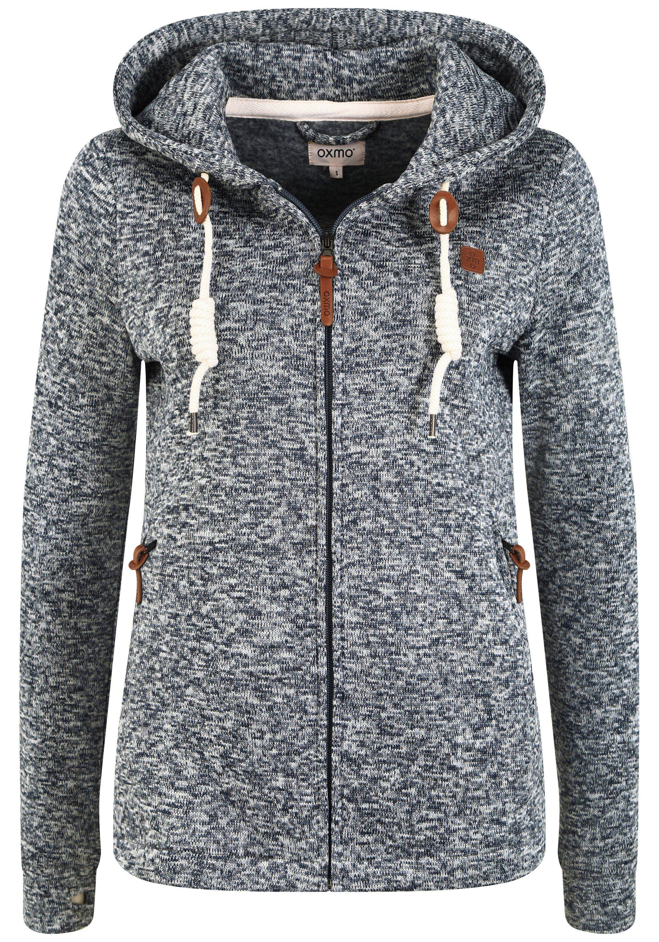 OXMO Strickfleecejacke "Strickfleecejacke OXThory"