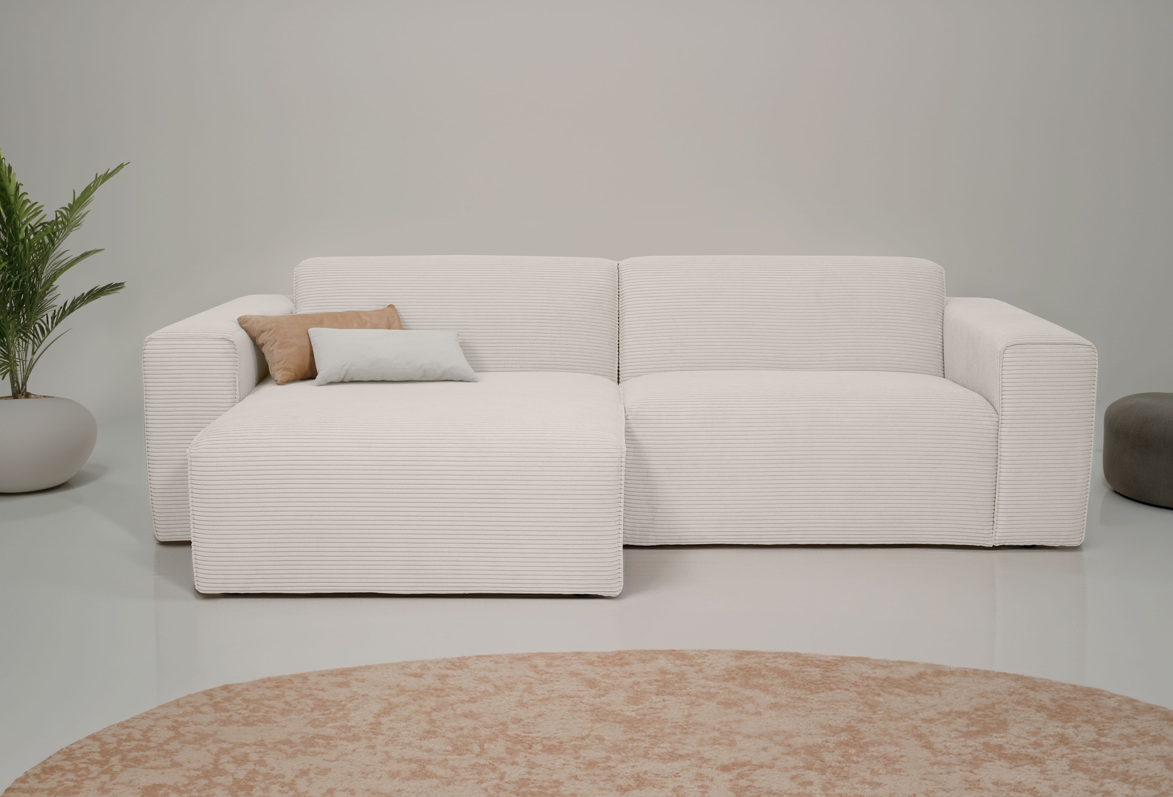 INOSIGN Ecksofa "Koa,228cm, L-Form, Modulsofa, Webstoff, Cord", Designsofa, günstig online kaufen